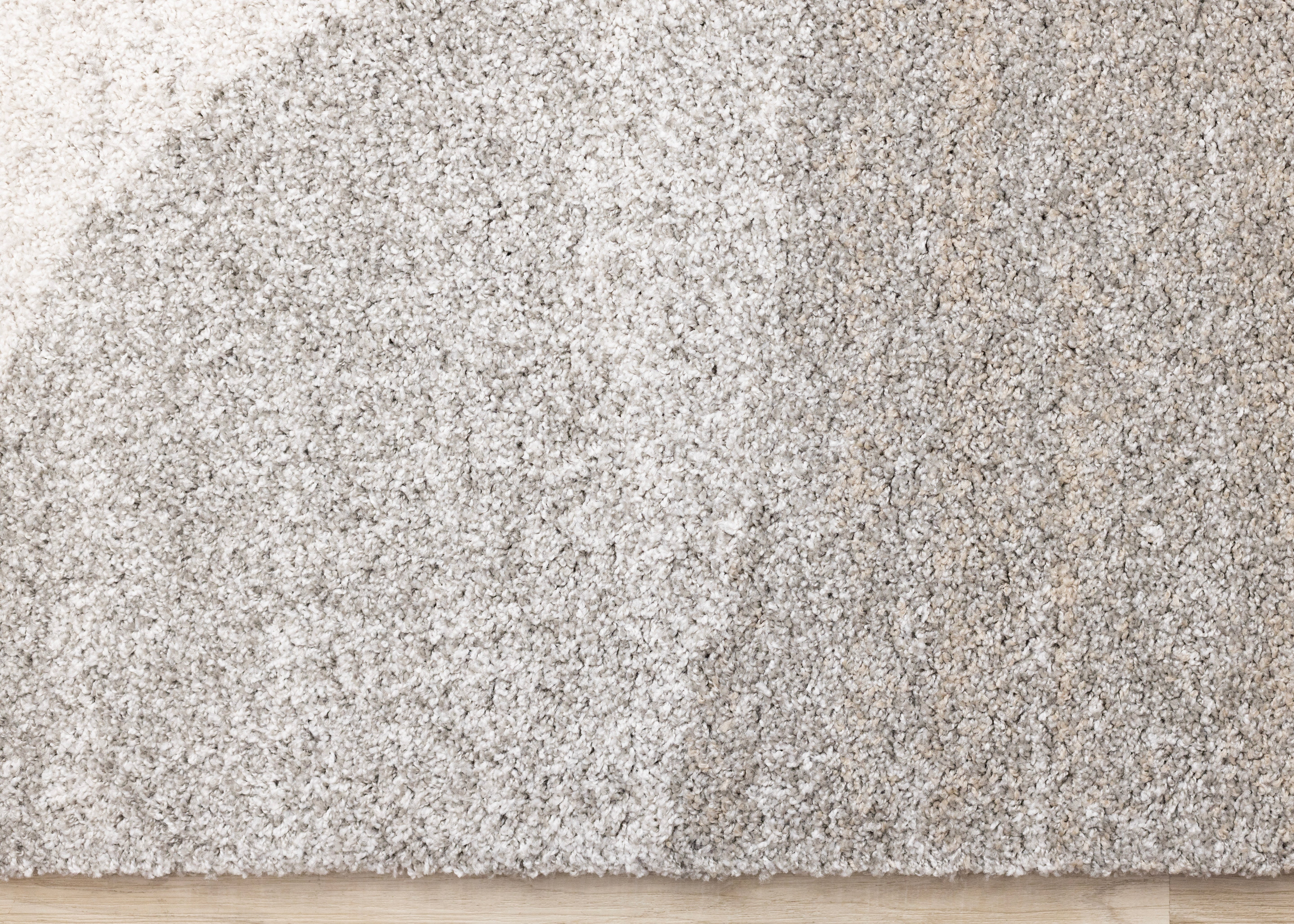 Mora Beige Taupe White Distressed Overlapping Shapes Design
