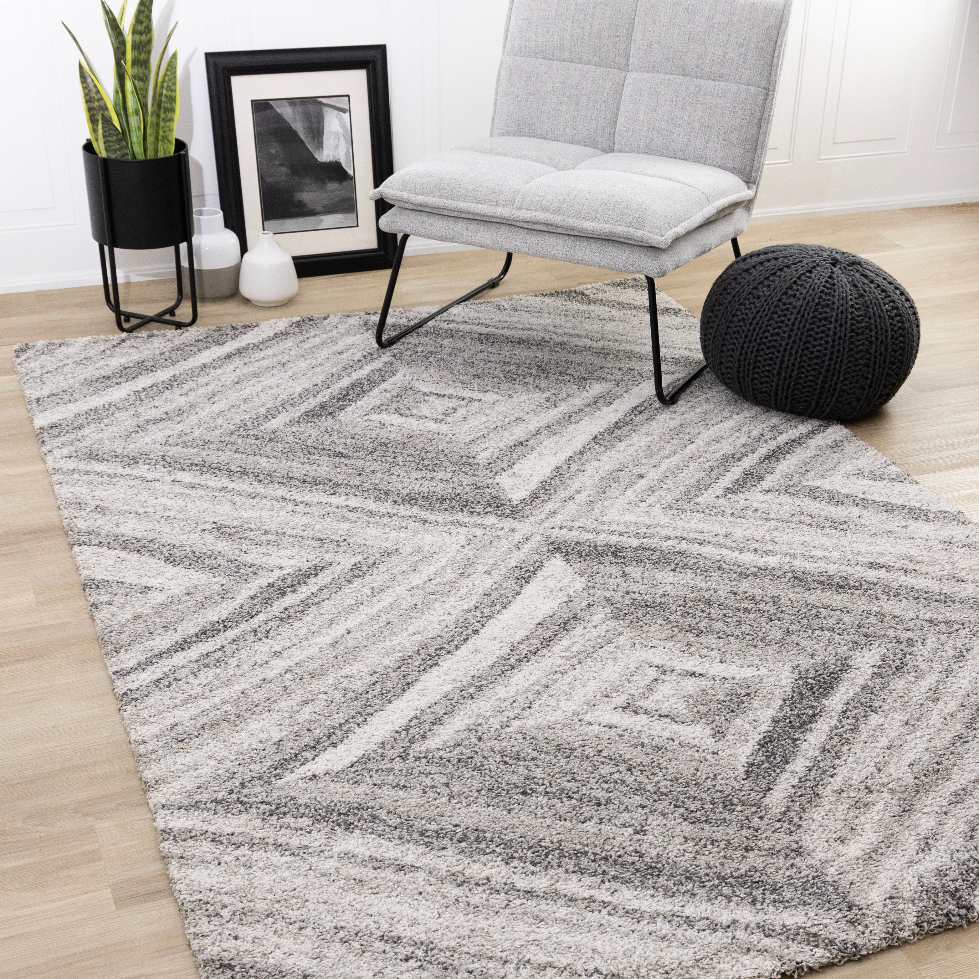 Mora Cream Grey Shaded Paragon Rug