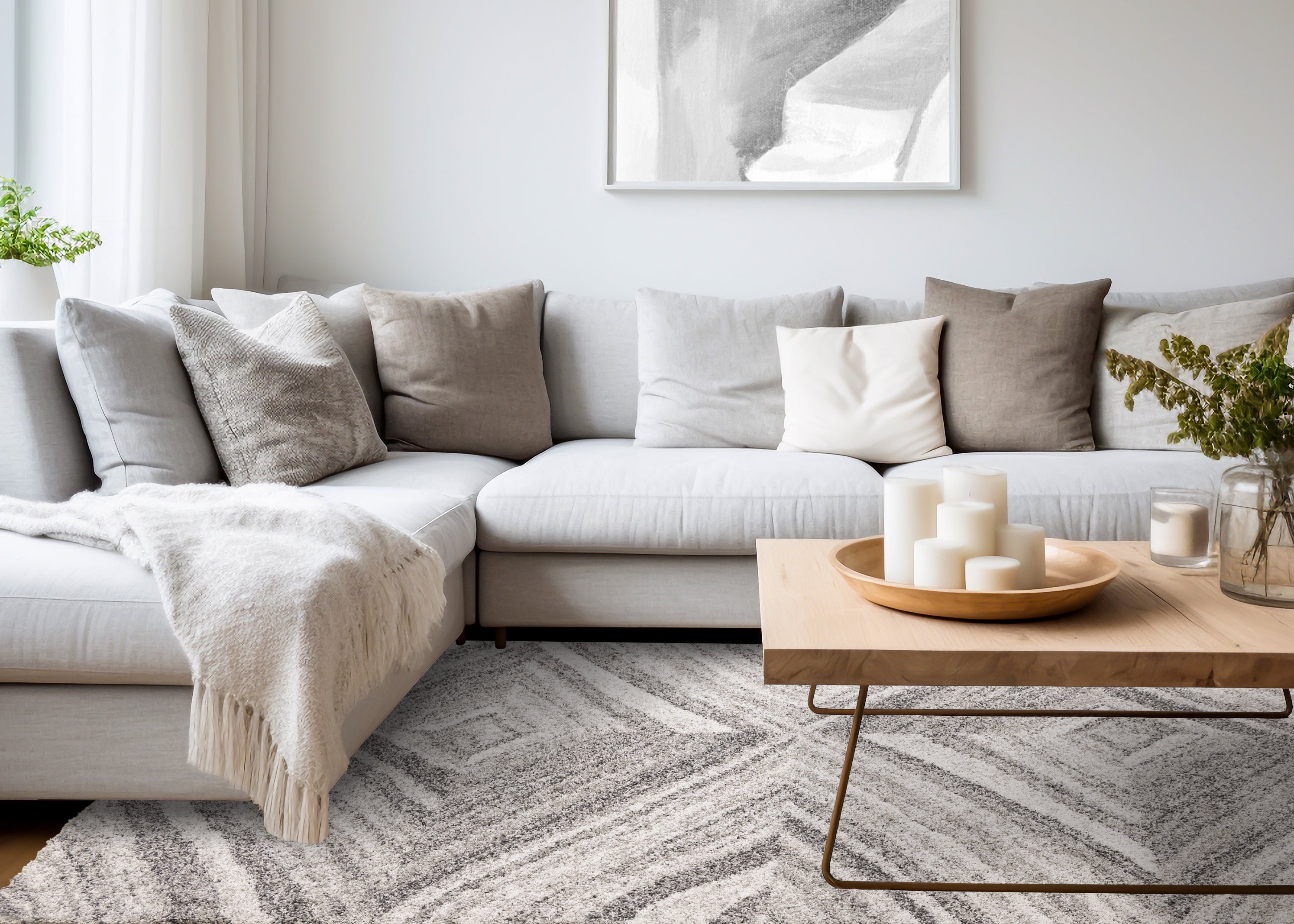 Mora Cream Grey Shaded Paragon Rug