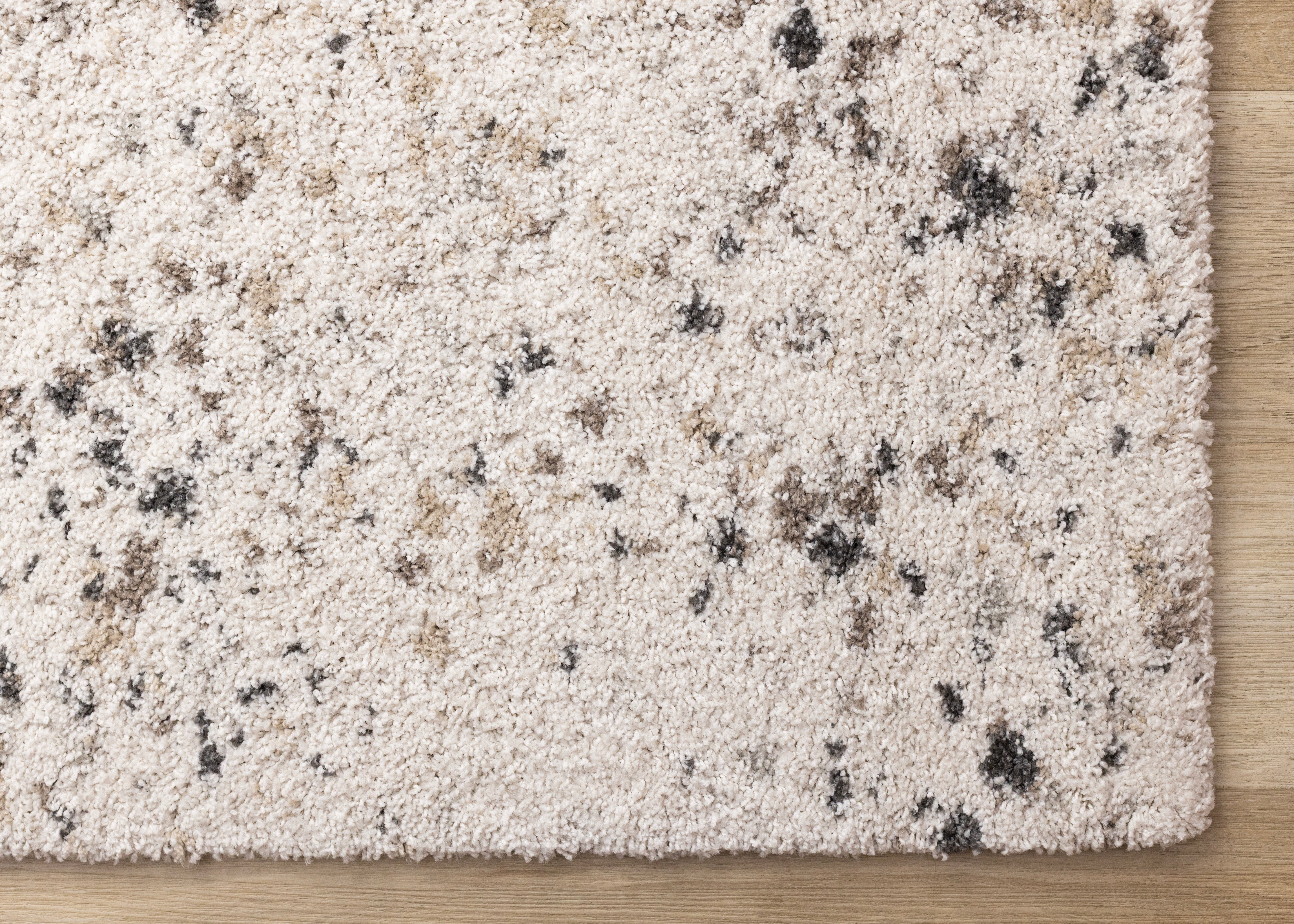 Mora White Grey Black Speckled Rug