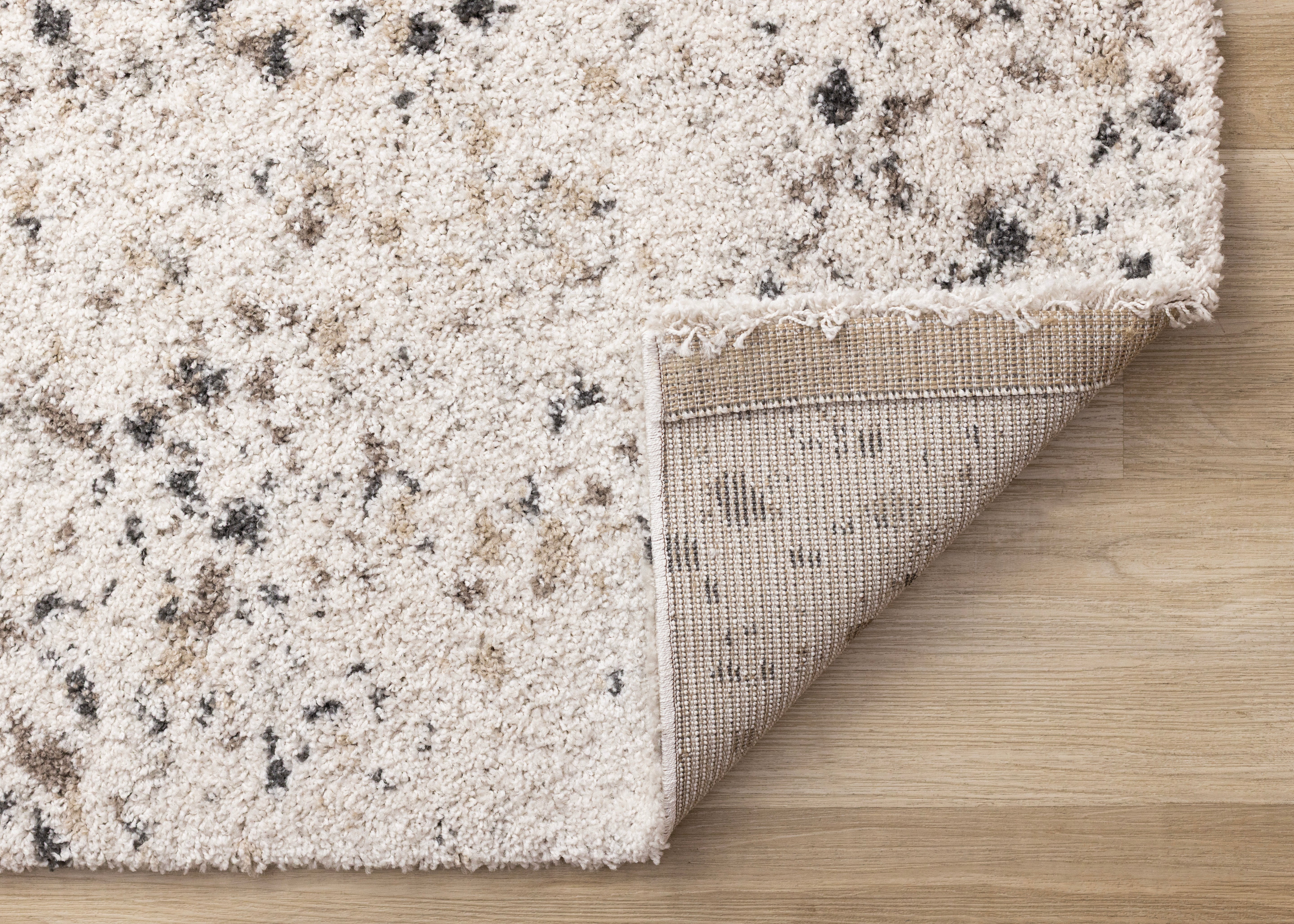 Mora White Grey Black Speckled Rug