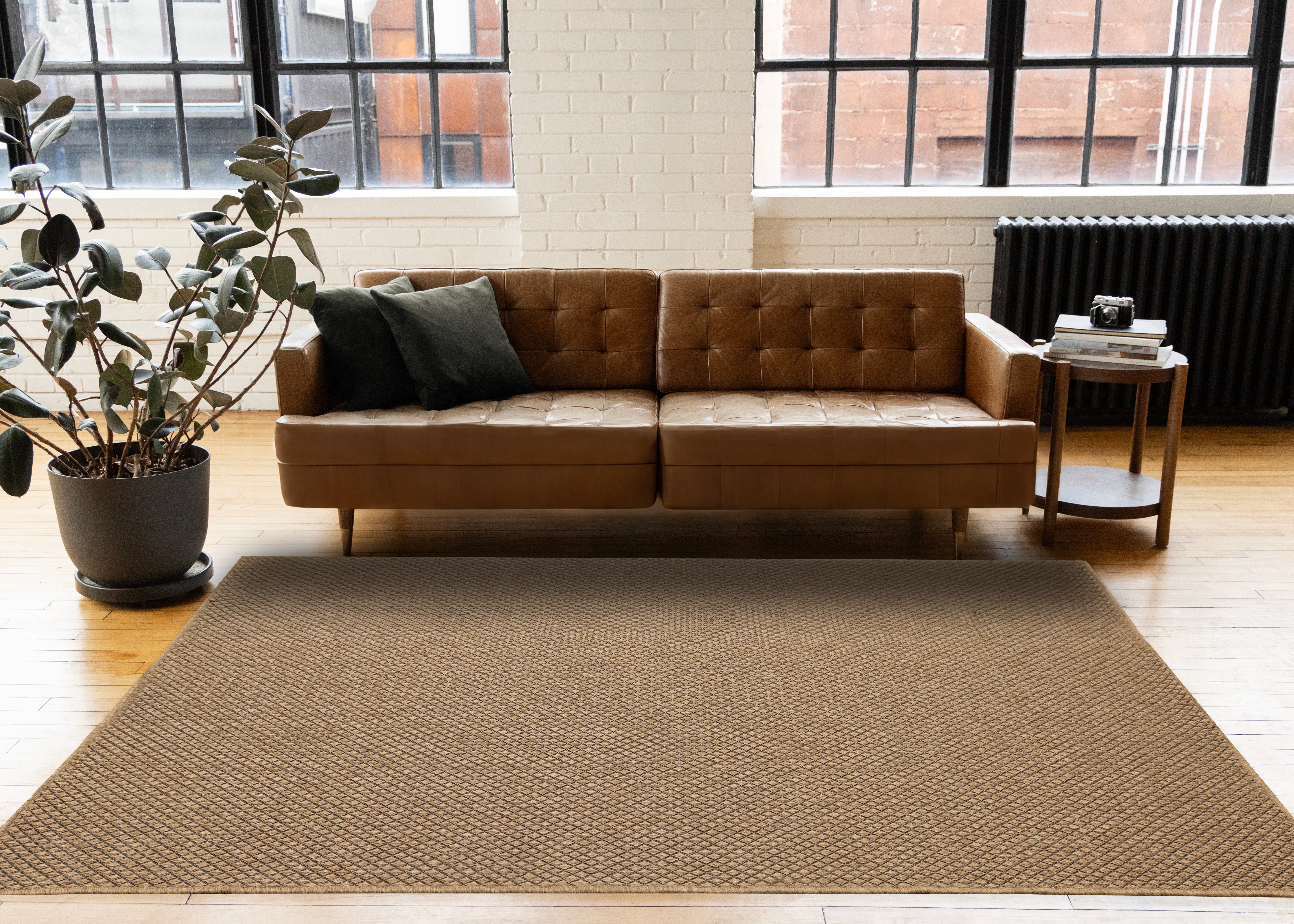 Novah Brown Black Trellis Design Rug