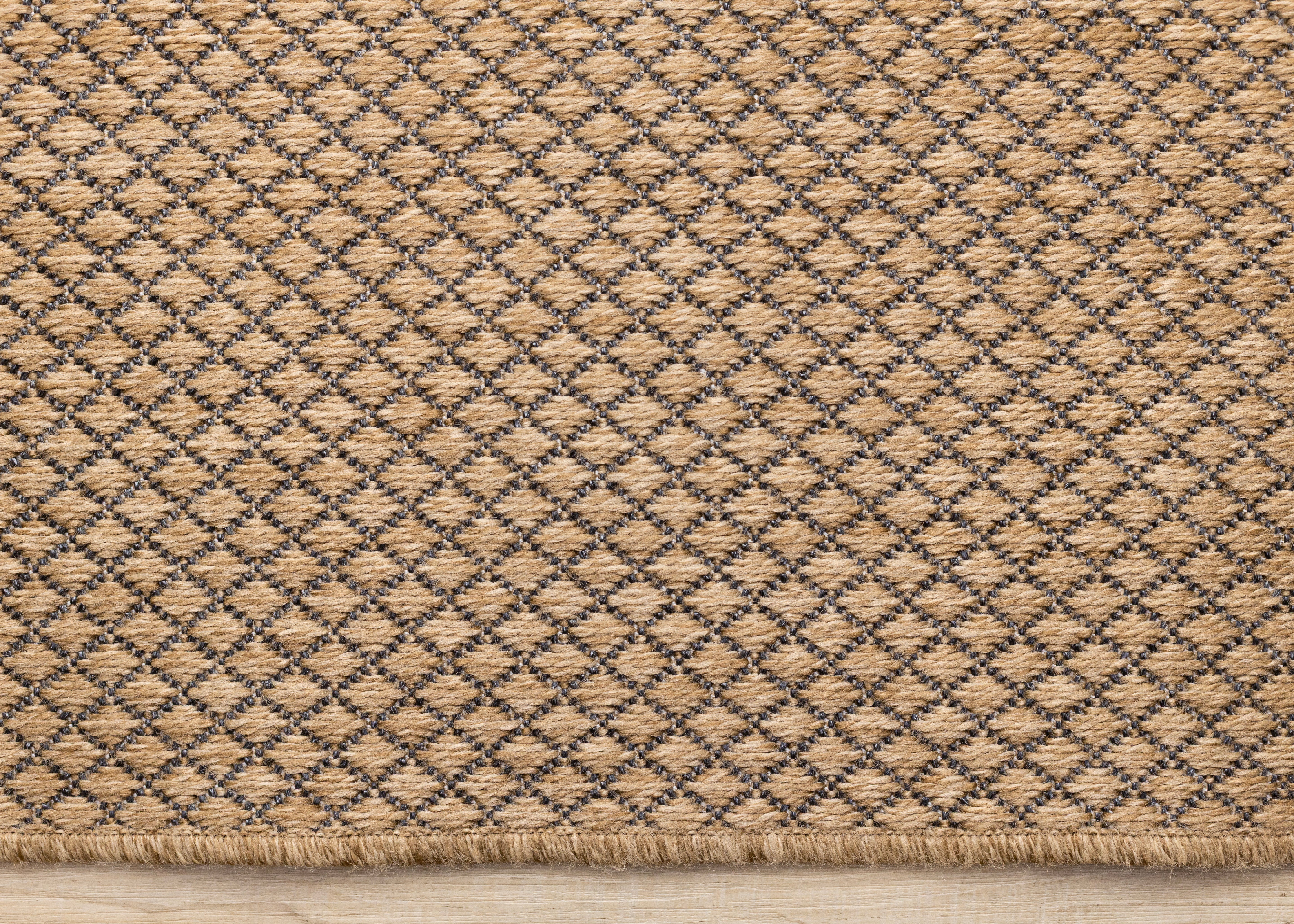 Novah Brown Black Trellis Design Rug