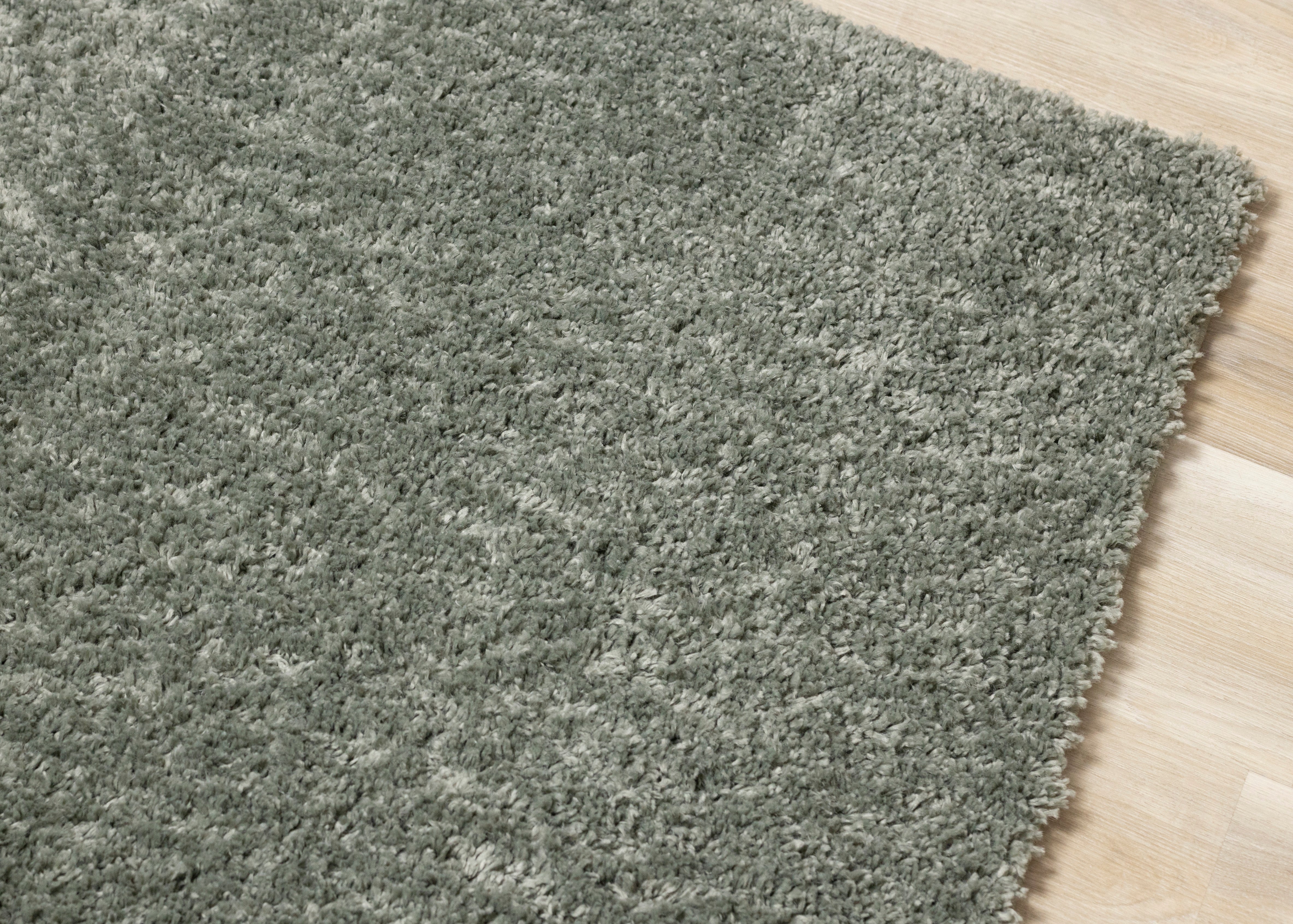 Pascal Green Comfort Shag Rug