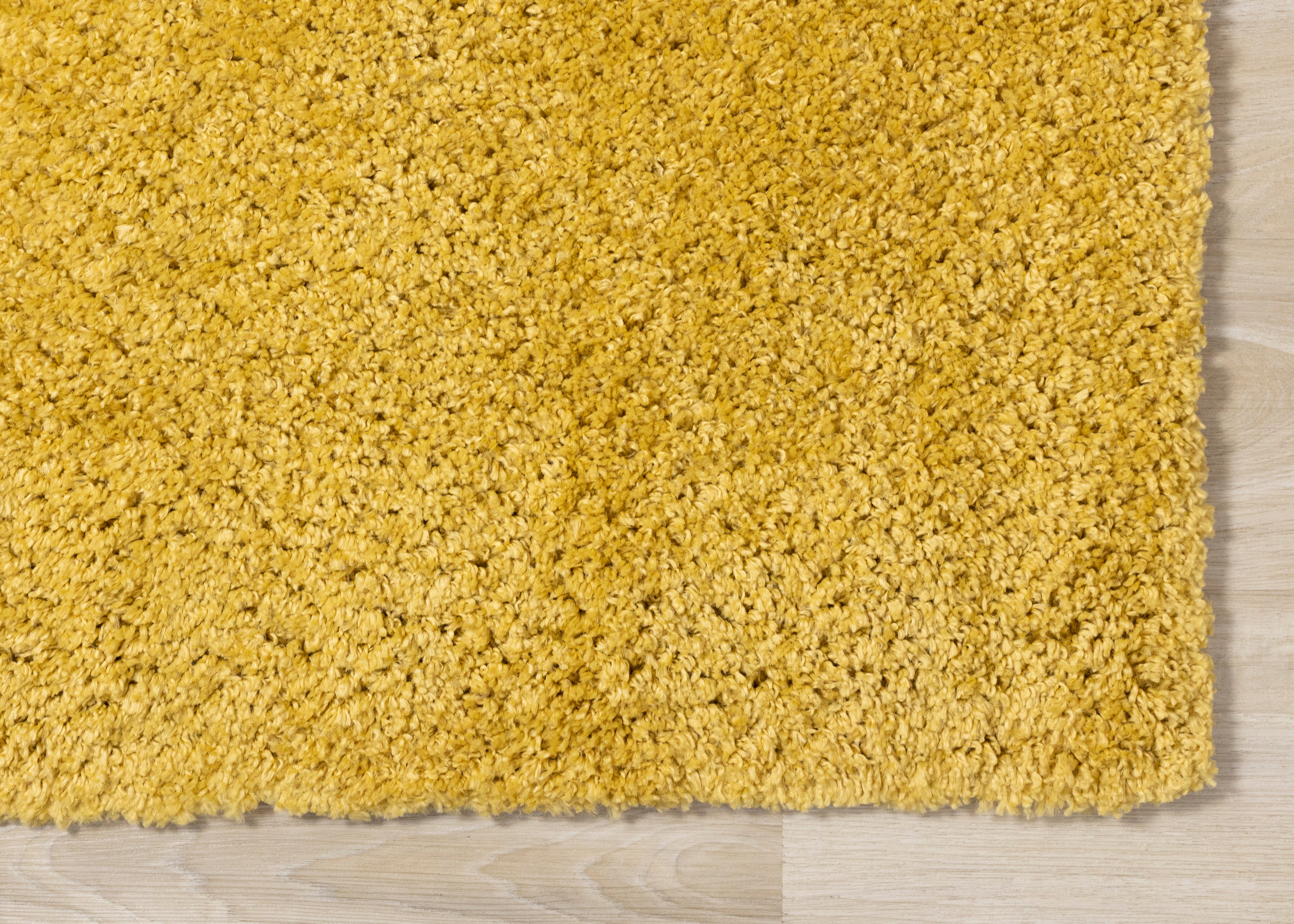 Pascal Yellow Comfort Shag Rug