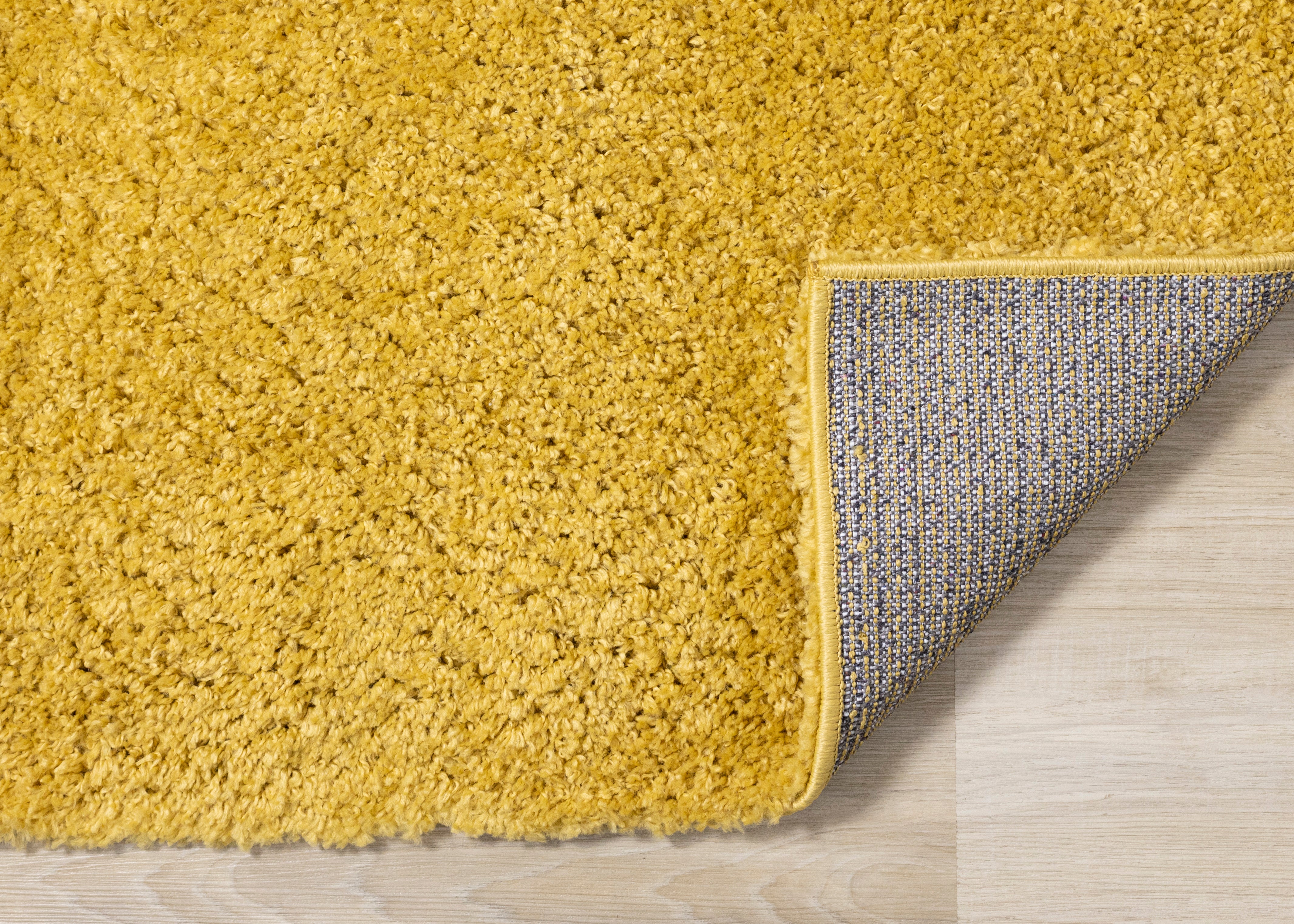 Pascal Yellow Comfort Shag Rug