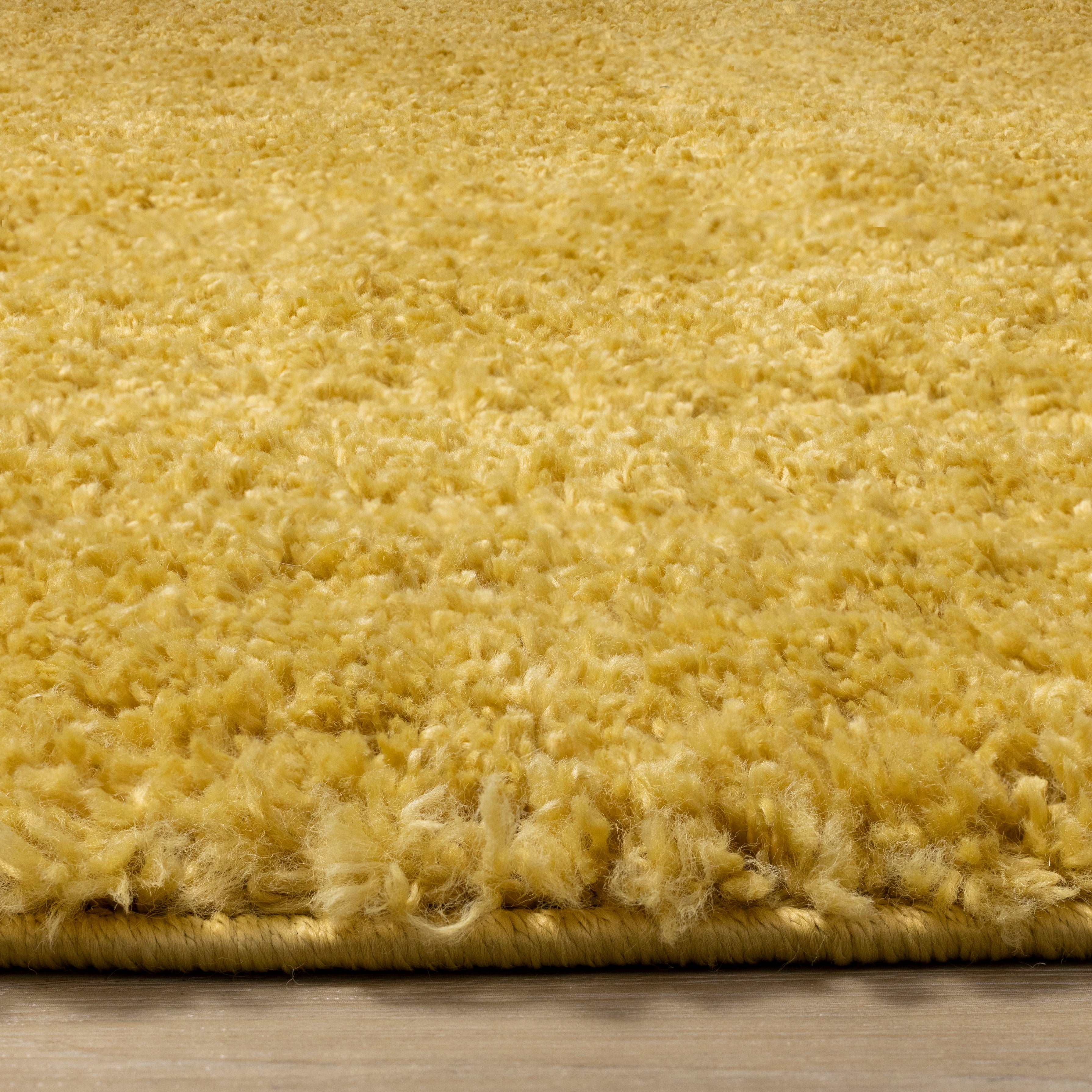 Pascal Yellow Comfort Shag Rug