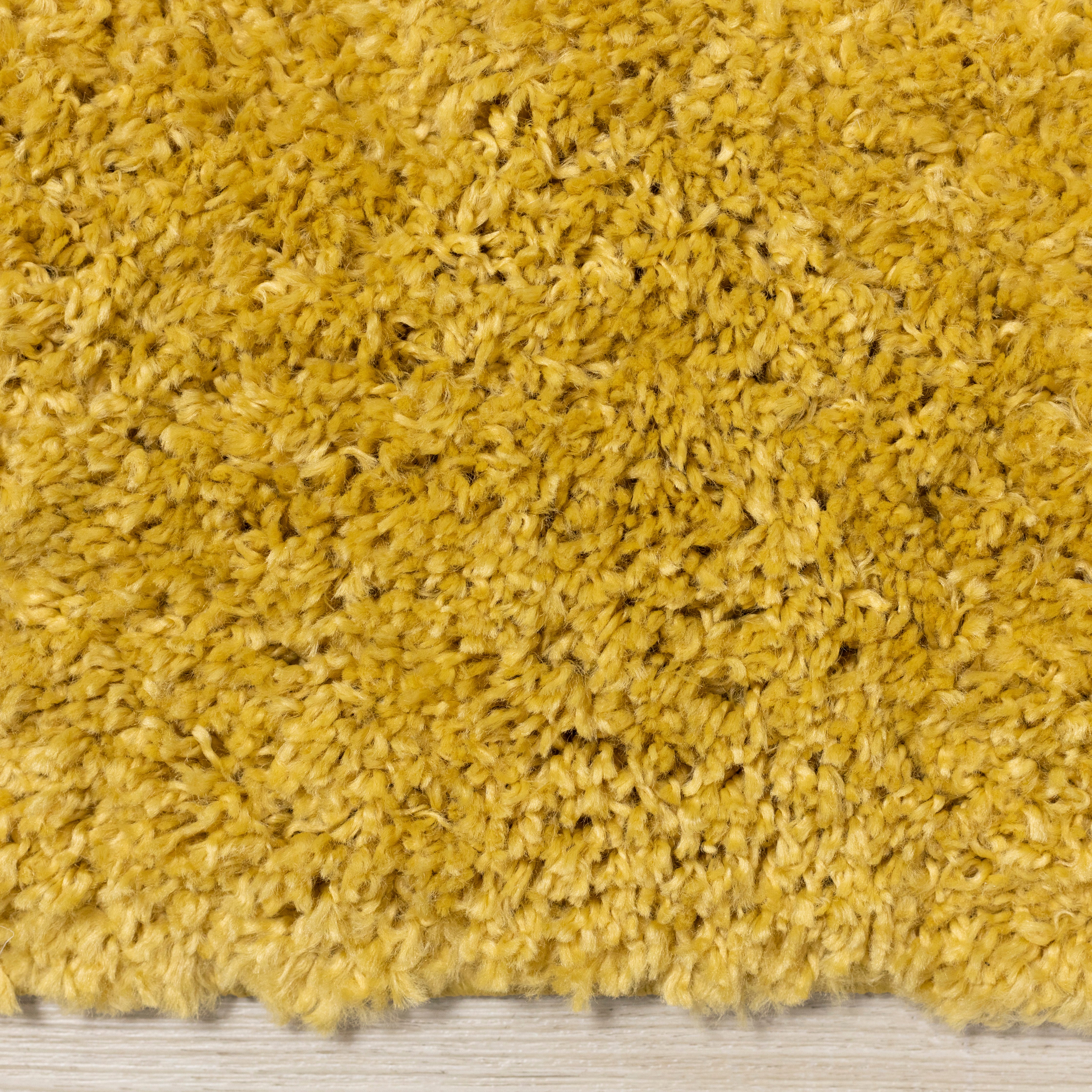 Pascal Yellow Comfort Shag Rug