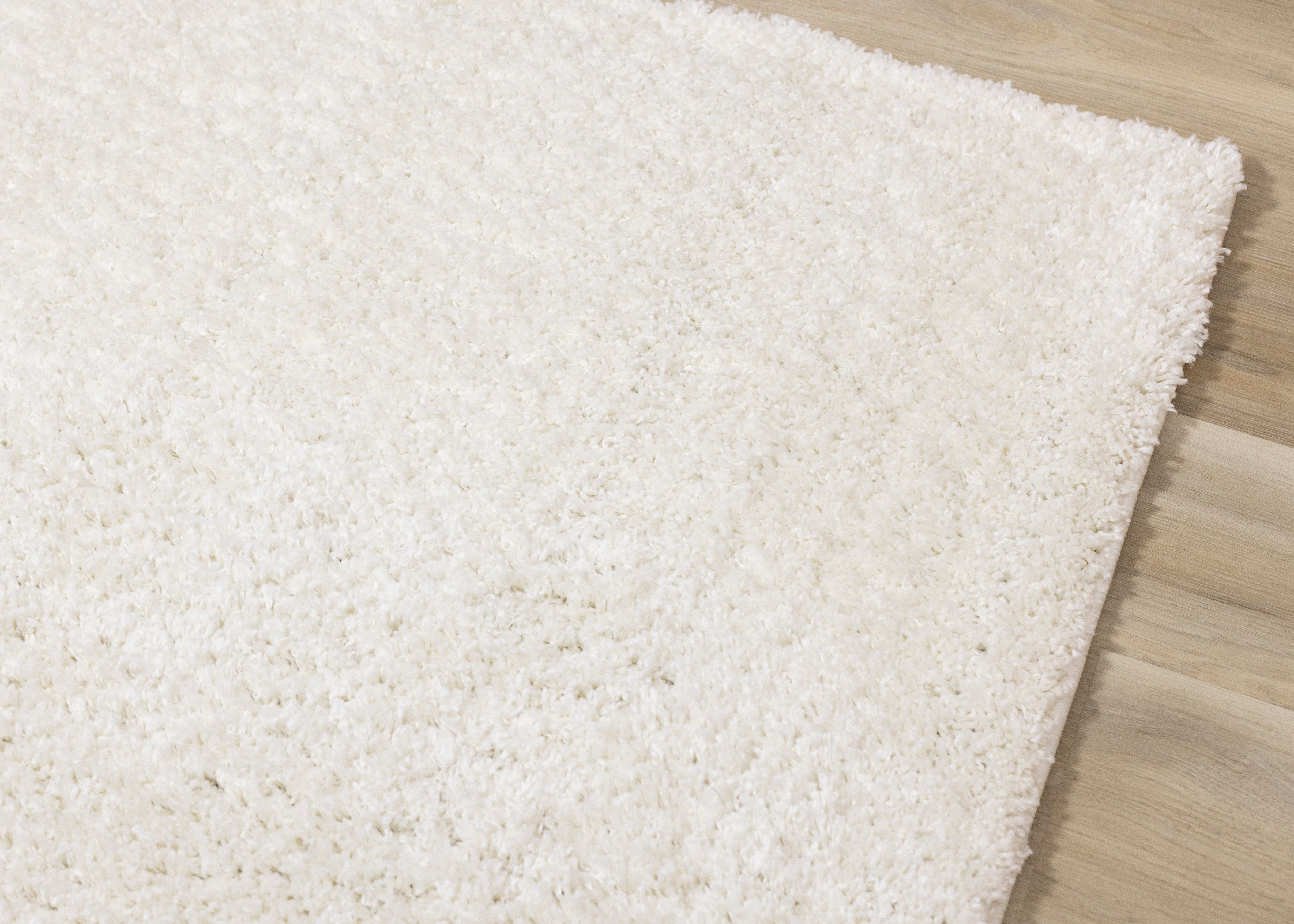 Pascal Cream White Comfort Shag Rug