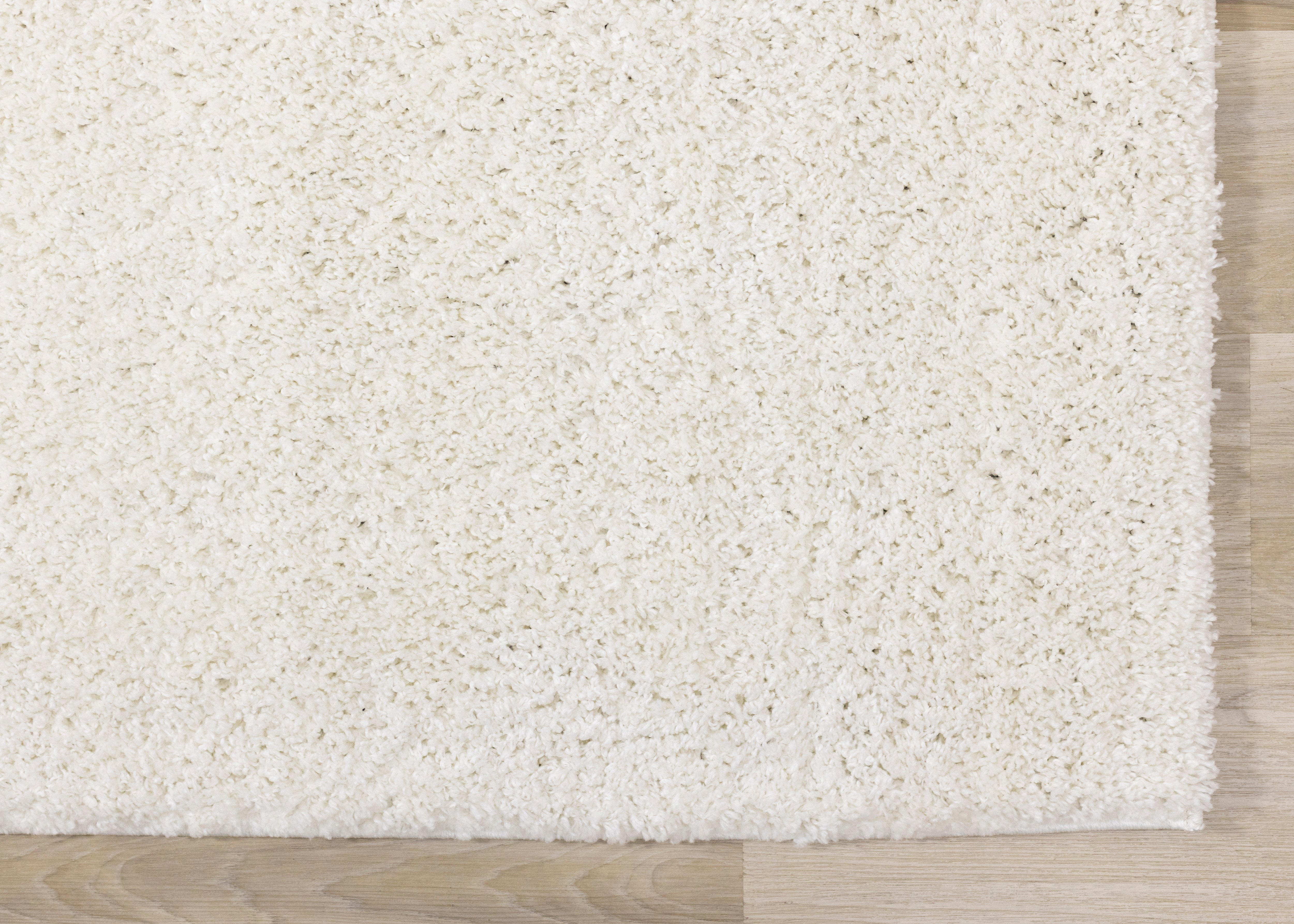 Pascal Cream White Comfort Shag Rug