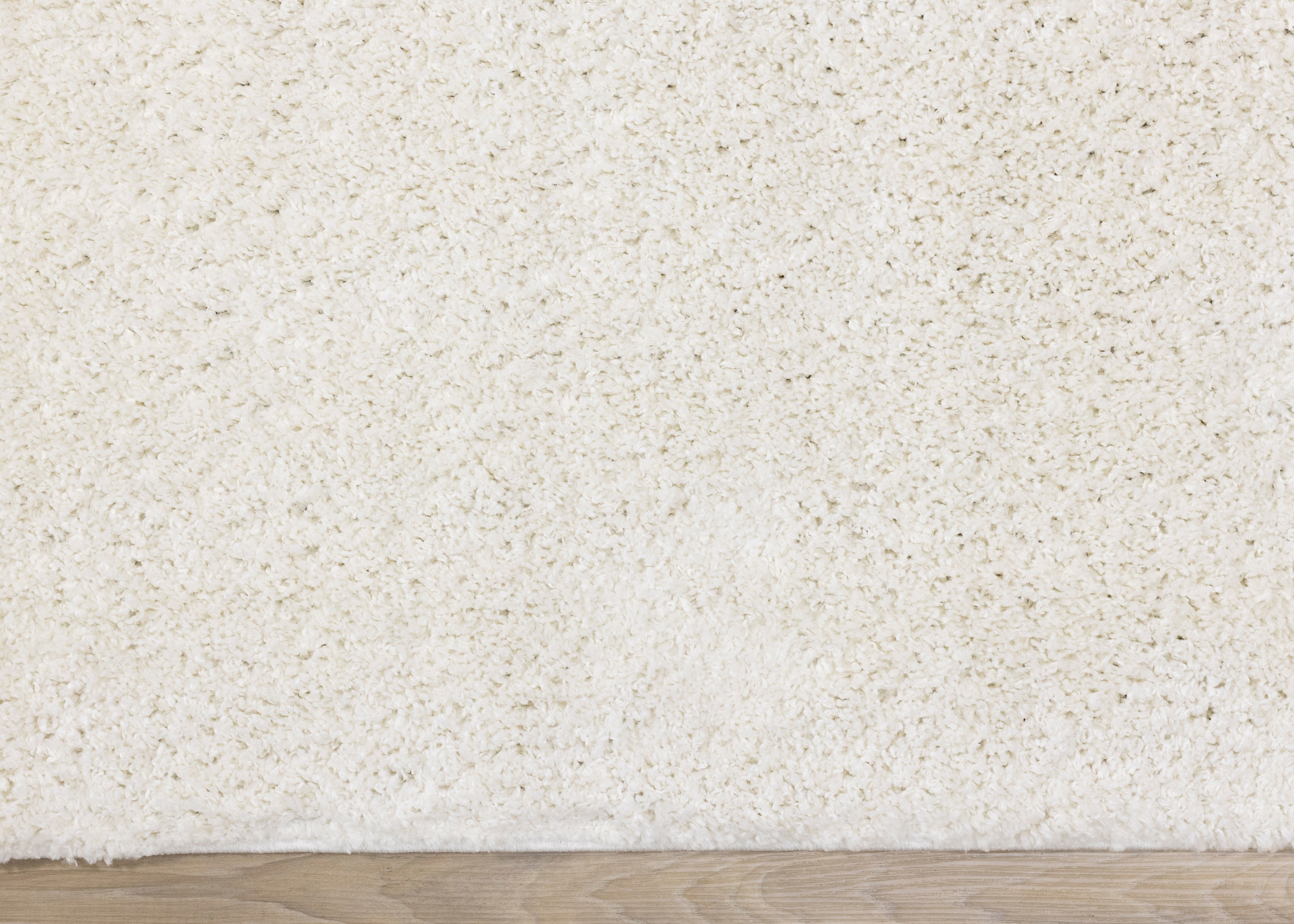 Pascal Cream White Comfort Shag Rug