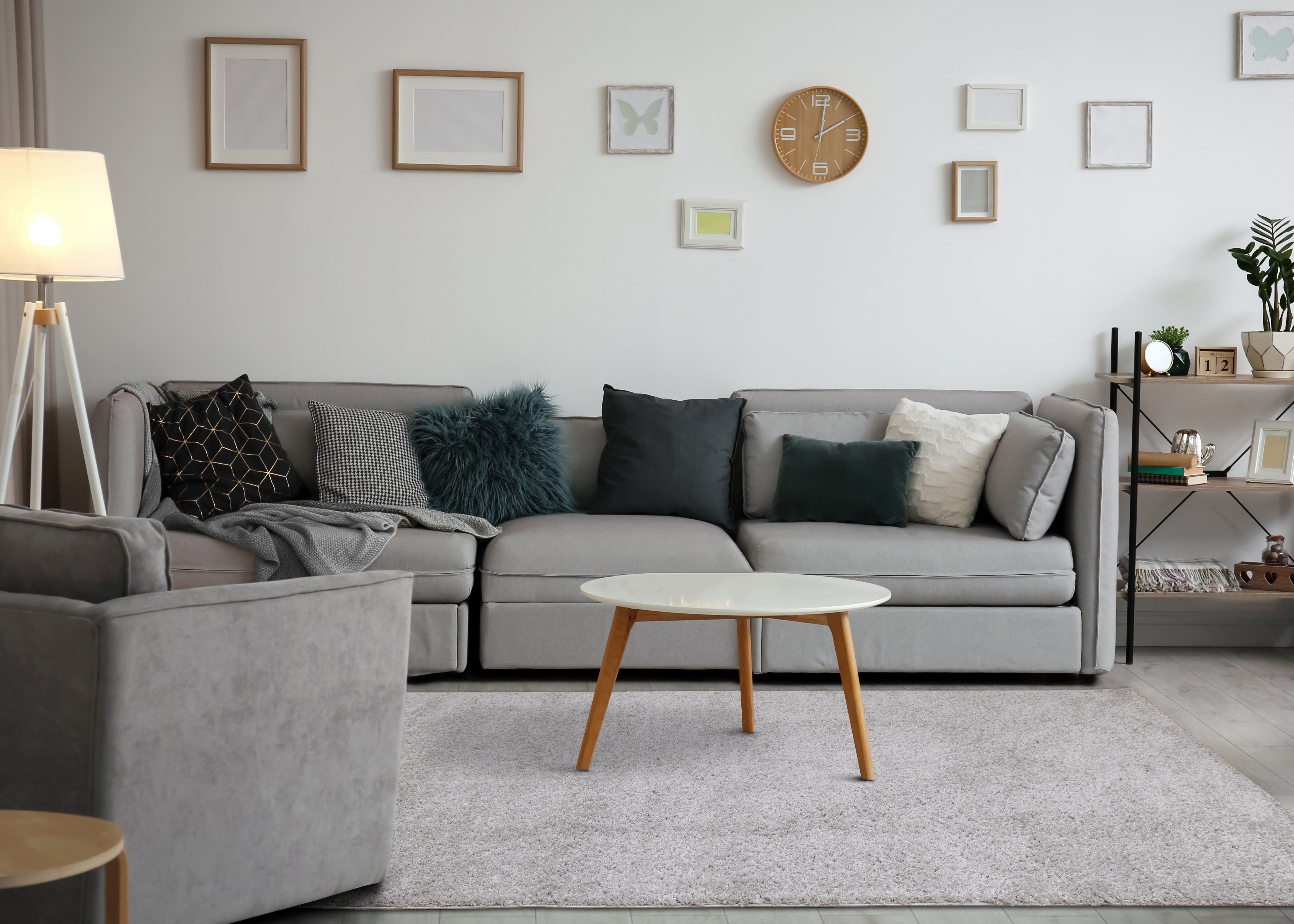 Pascal Light Grey Comfort Shag Rug