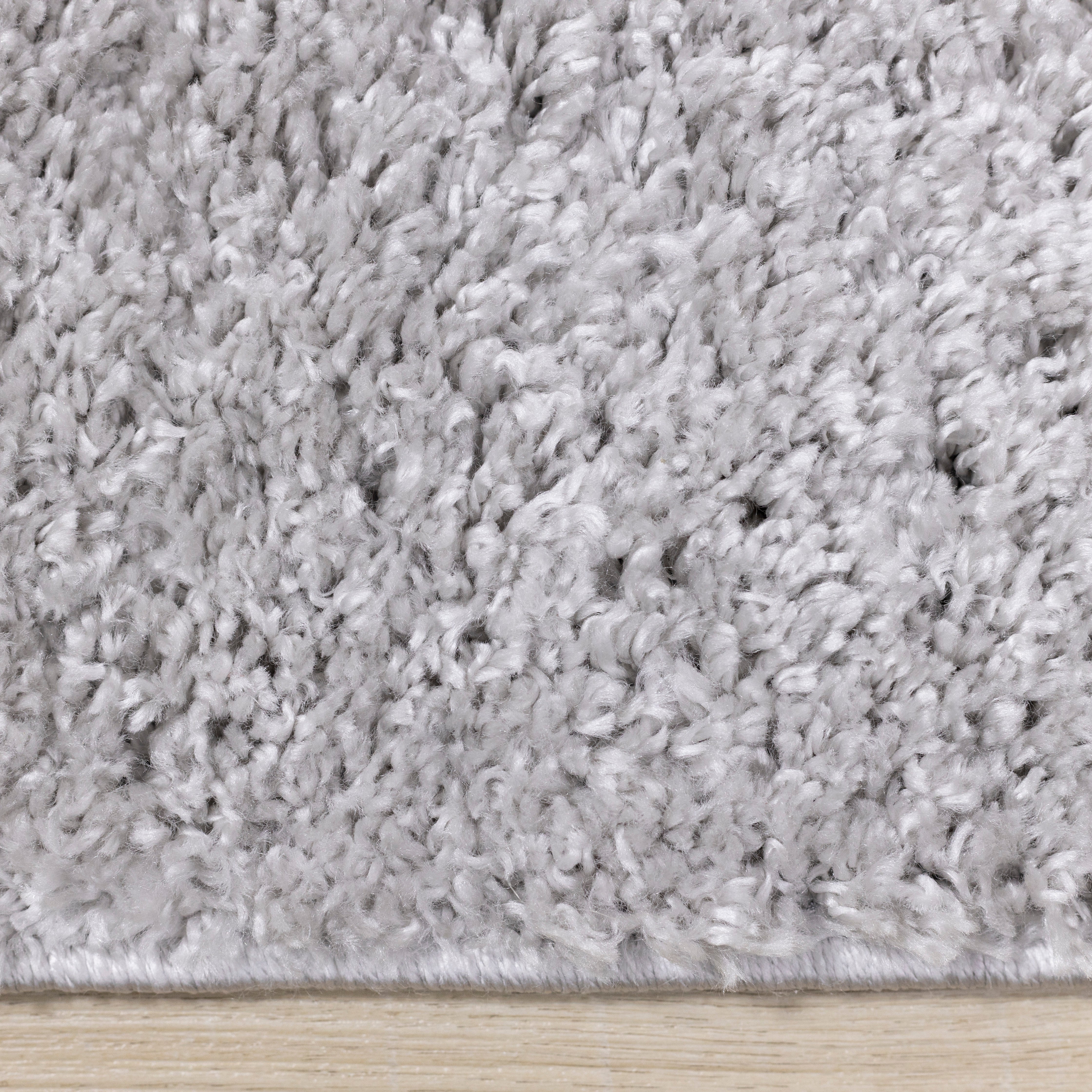Pascal Light Grey Comfort Shag Rug