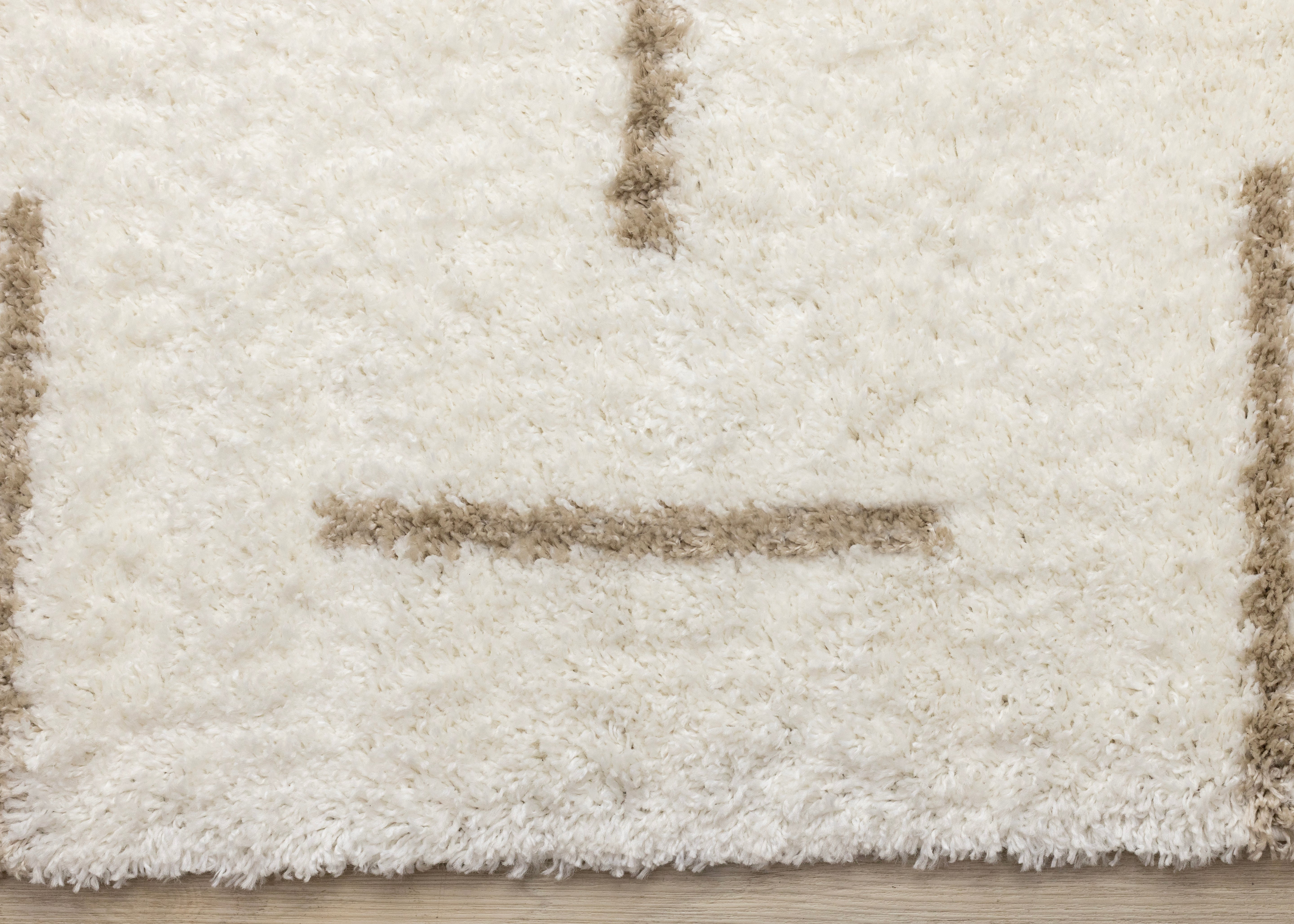 Pascal Cream Beige Scattered Lines Rug