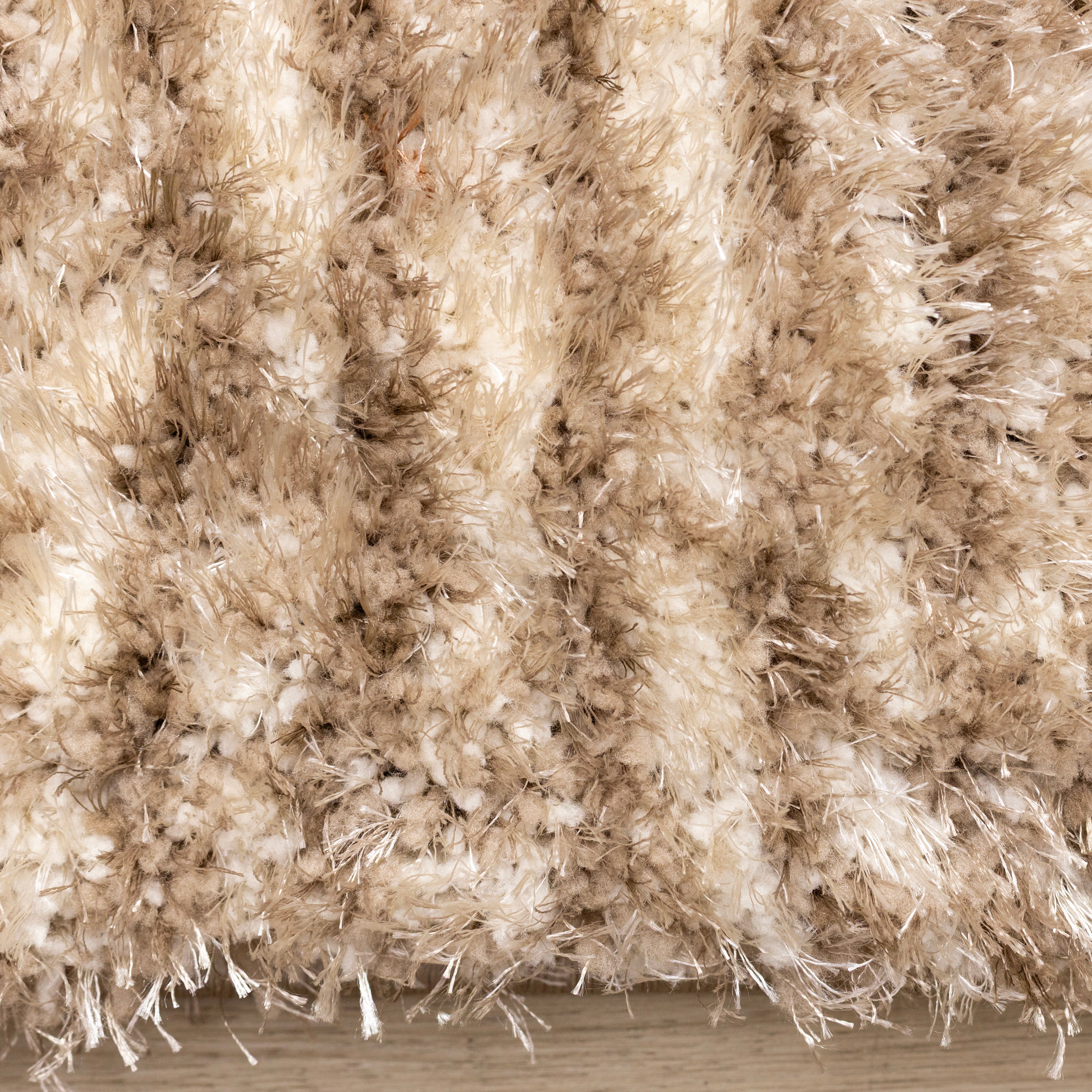 Posh Orange Taupe Cream Sandbanks Design Rug