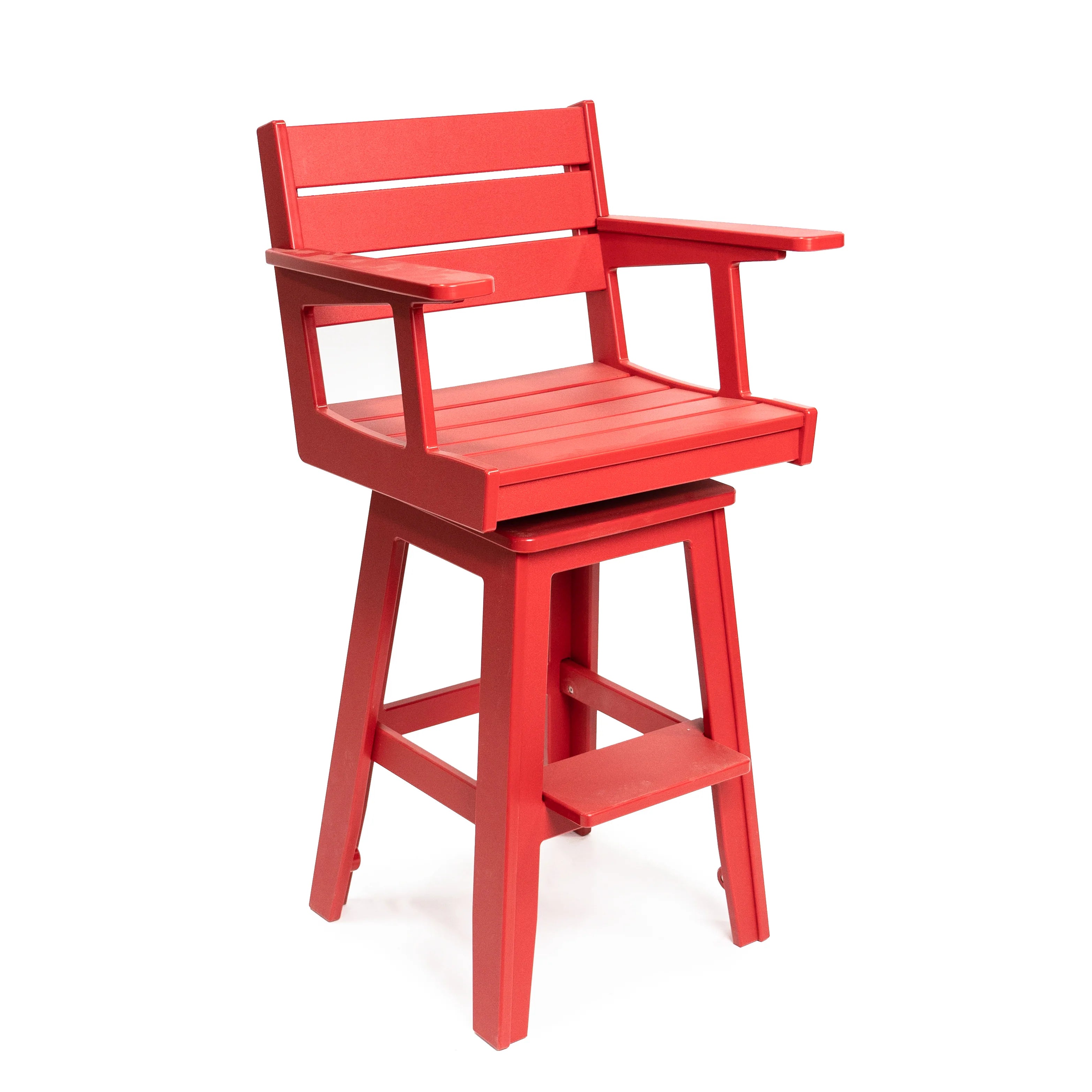 Pub Chair with Arms, Optional Swivel