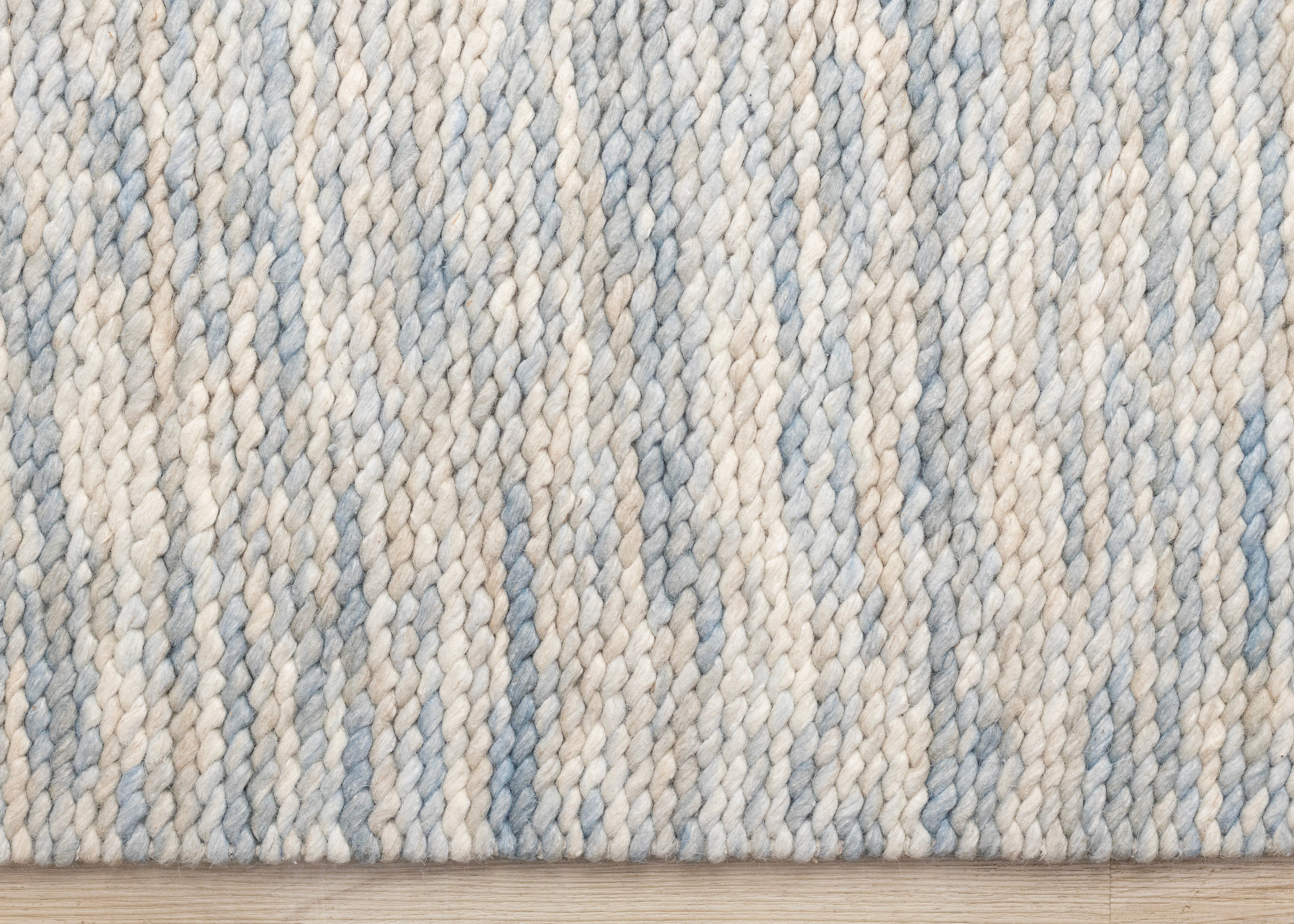 Ripple Blue Beige White Organic Design Rug