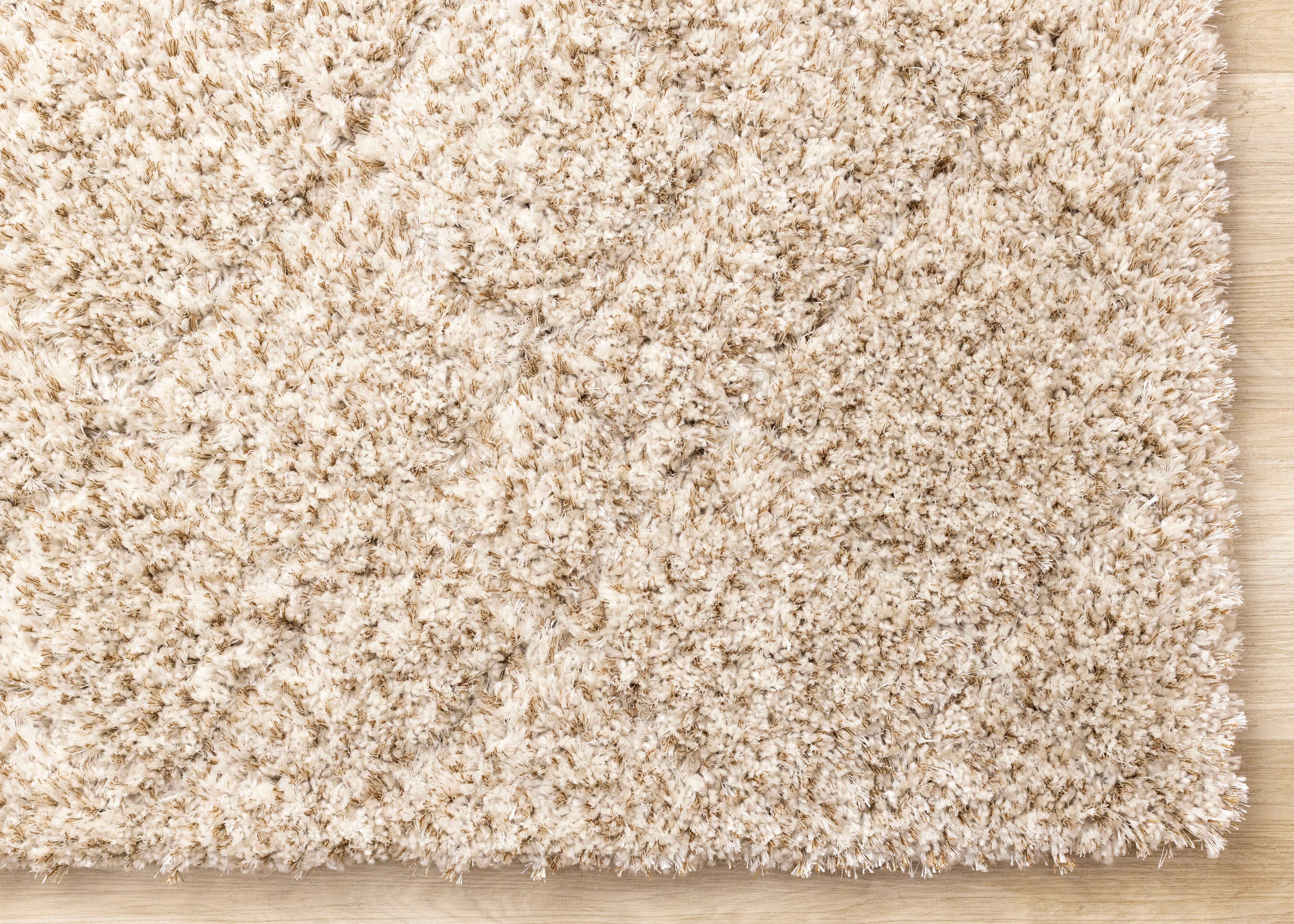 Roman Beige Soft Touch Rhombus Pattern Rug