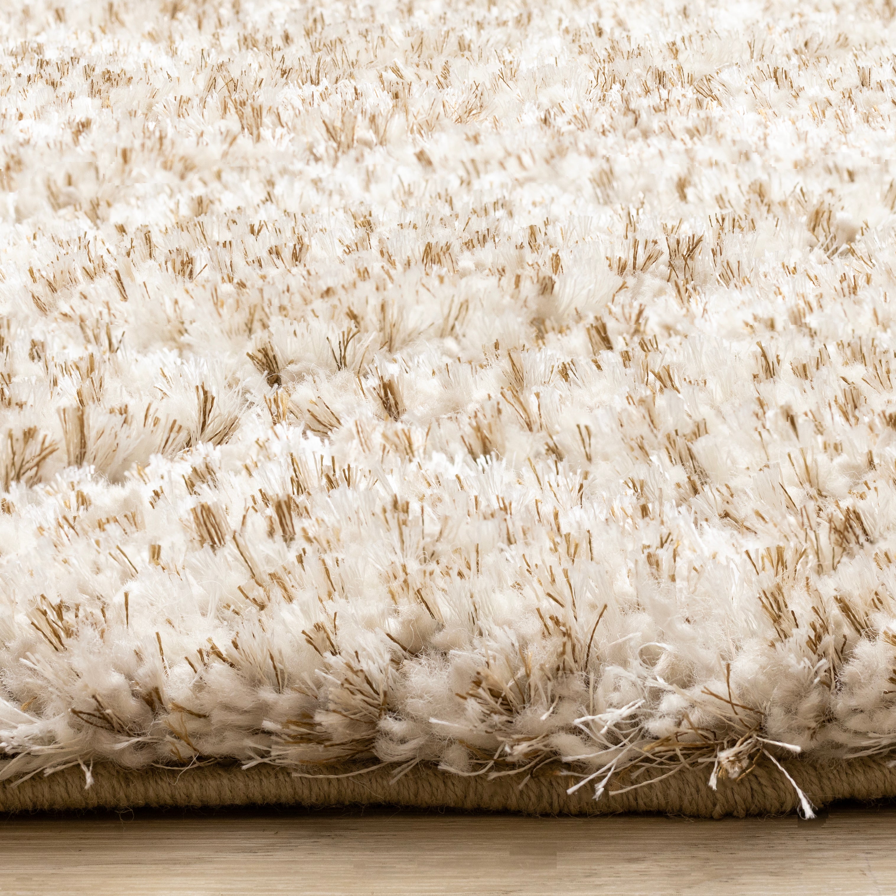 Roman Beige Soft Touch Rhombus Pattern Rug