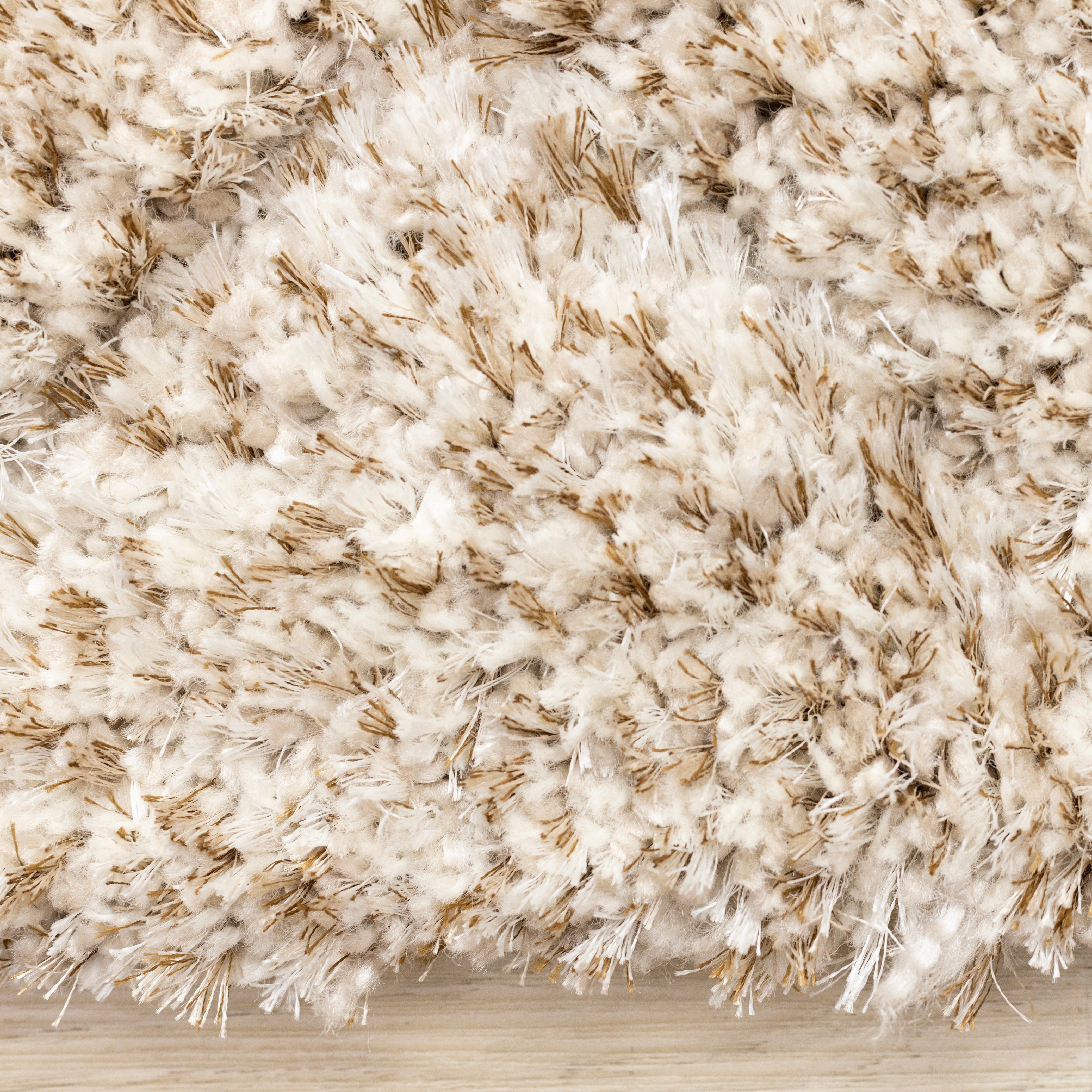 Roman Beige Soft Touch Rhombus Pattern Rug