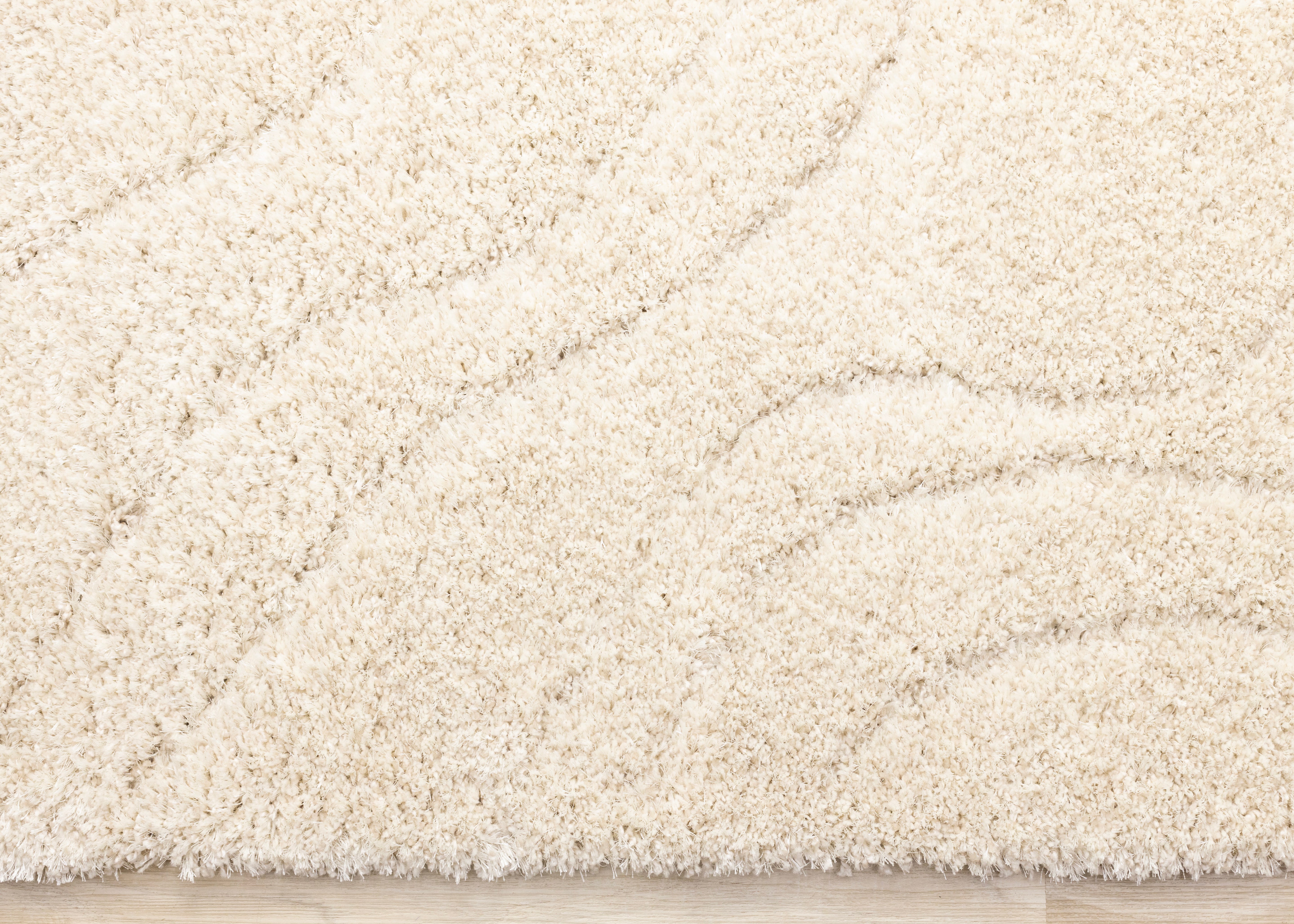 Roman Cream Soft Touch Wood Grain Rug