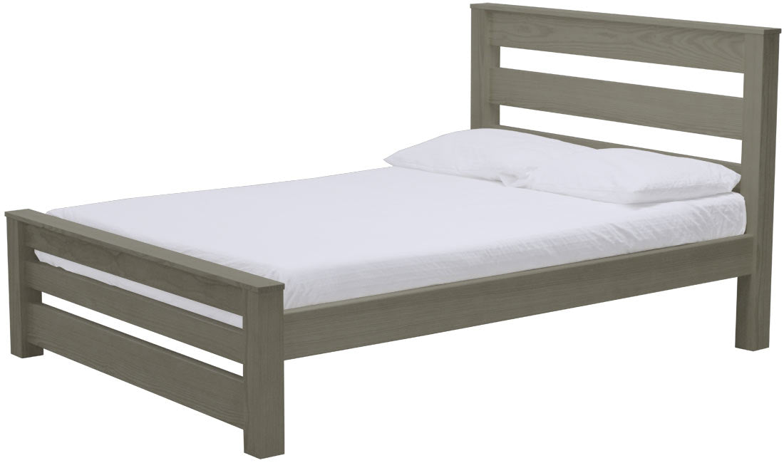 TimberFrame Bed, Full, 43" Headboard and 18" Footboard, By Crate Designs. 44928