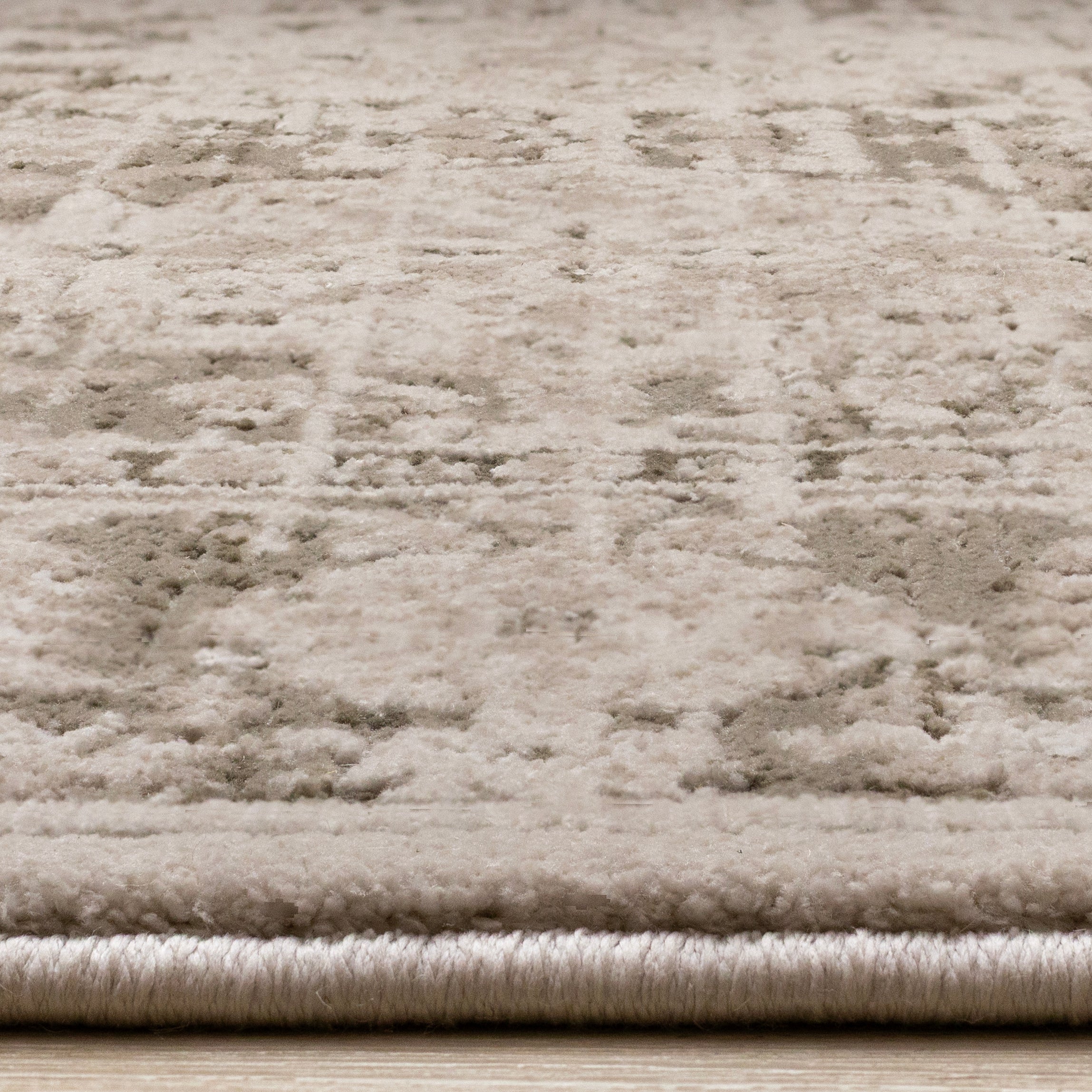 Sawyer Taupe White Green Elegant Classic Rug