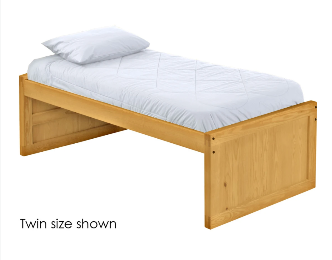 Captain's Bed, Low Profile, Queen, 26" Headboard and Footboard, By Crate Designs. 4510.