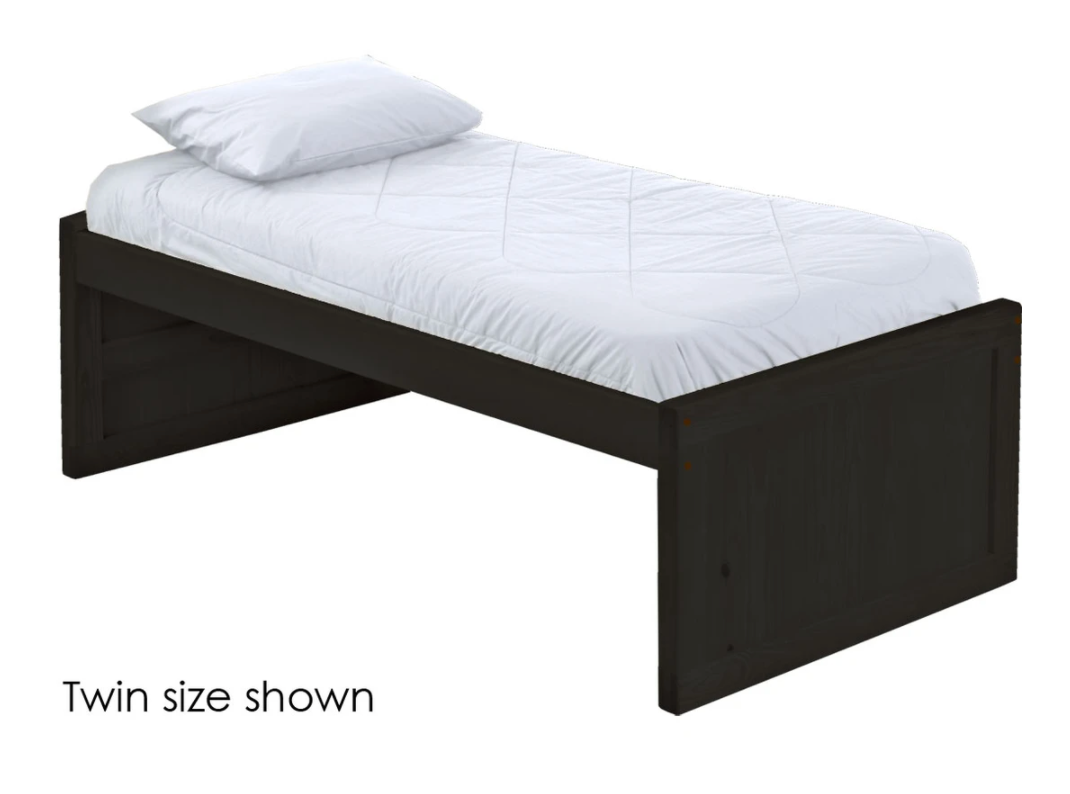 Captain's Bed, Low Profile, Queen, 26" Headboard and Footboard, By Crate Designs. 4510.