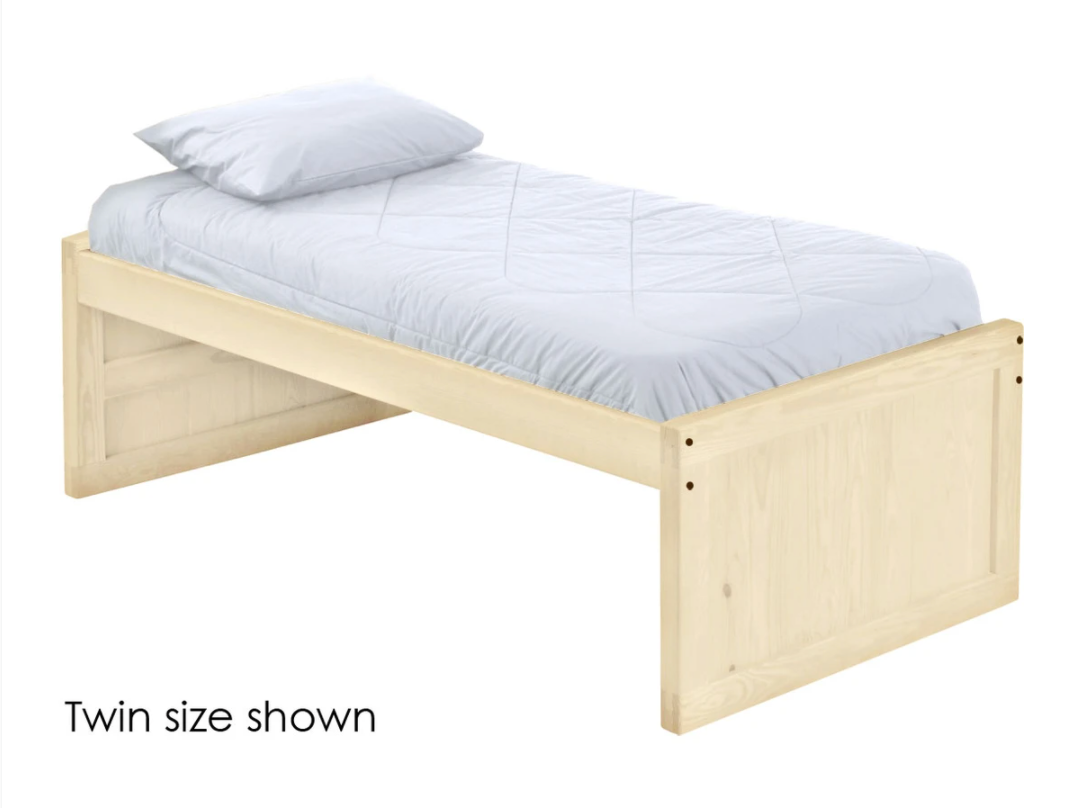 Captain's Bed, Low Profile, Queen, 26" Headboard and Footboard, By Crate Designs. 4510.