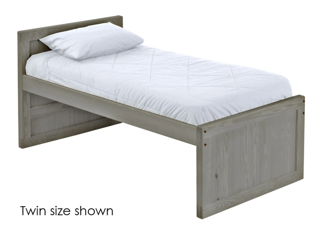 Captain's Bed, Queen, 39" Headboard and 26" Footboard By Crate Designs. 4511