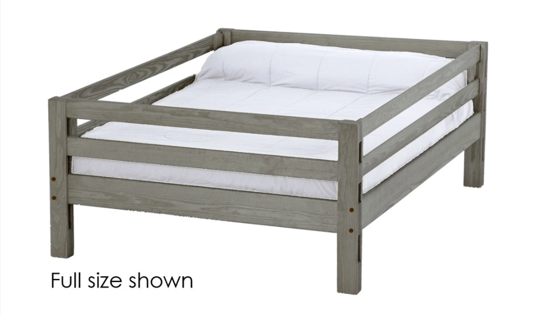 Ladder End Upper Bunk Bed, Queen, By Crate Designs. 4108