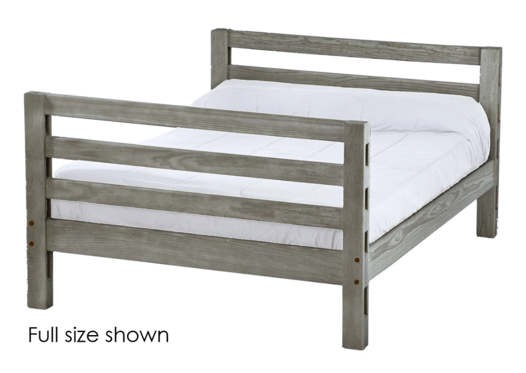 Ladder End Lower Bunk Bed, Queen, By Crate Designs. 4208