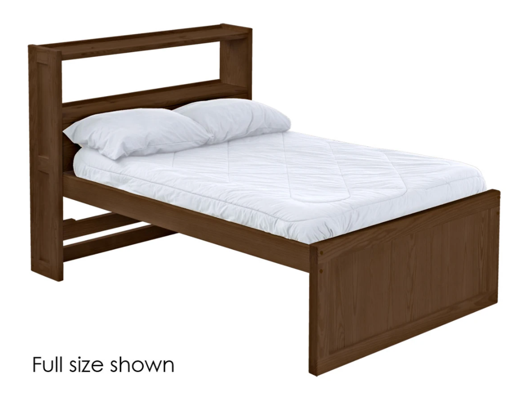 Captain's Bookcase Bed, Queen, By Crate Designs. 4555