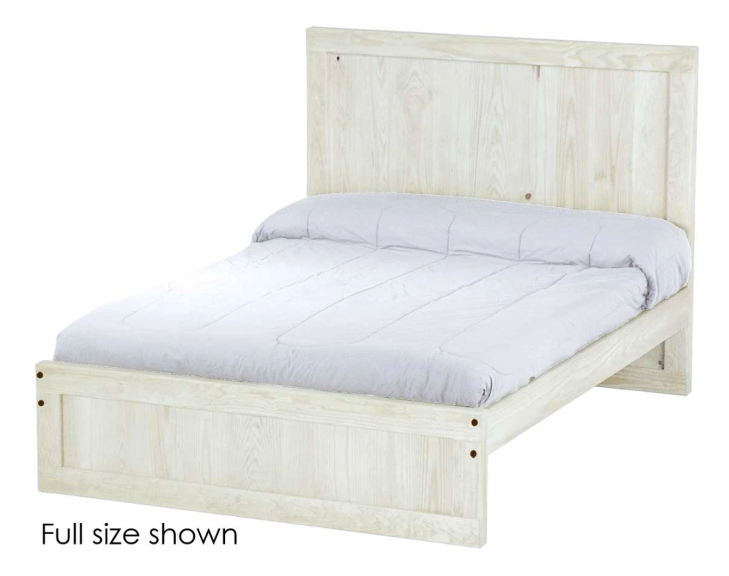 Panel Bed, Twin, 48" Headboard and 16" Footboard, By Crate Designs. 4386