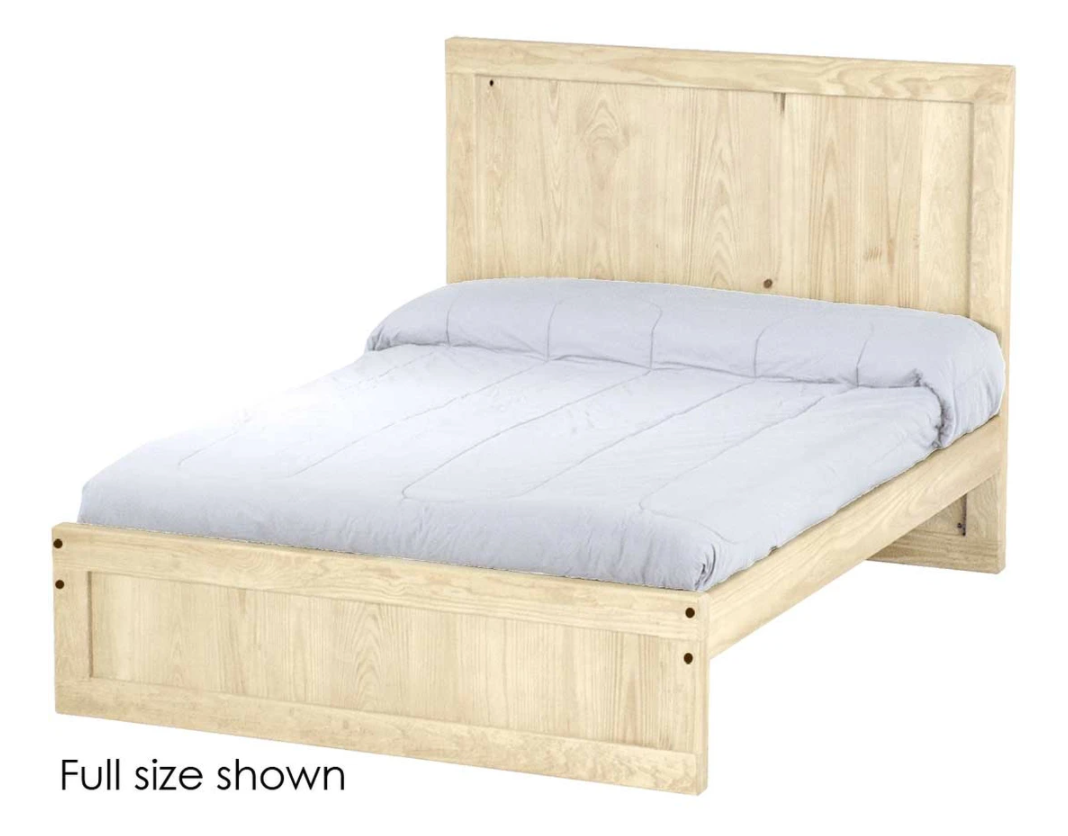 Panel Bed, Twin, 48" Headboard and 16" Footboard, By Crate Designs. 4386