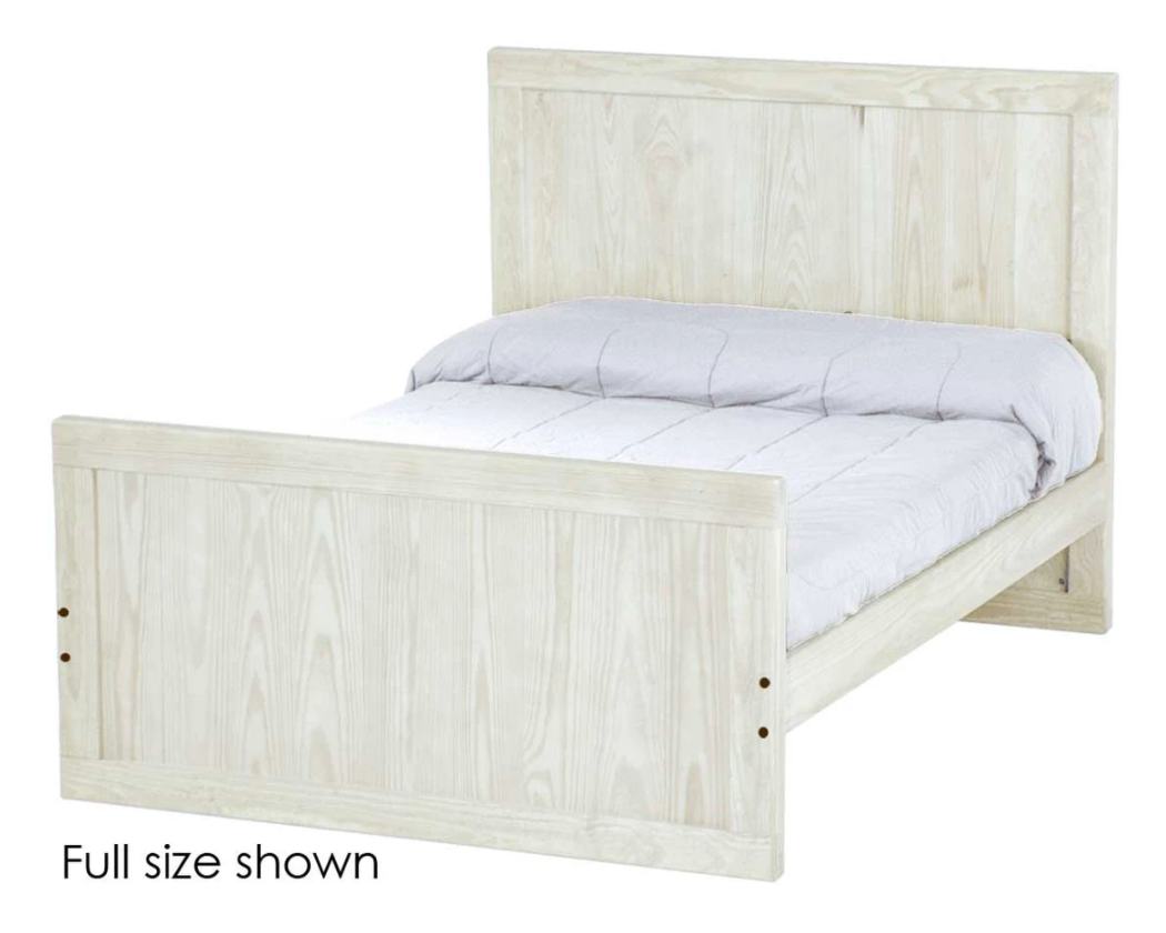 Panel Bed, Twin, 48" Headboard and 29" Footboard, By Crate Designs. 4389