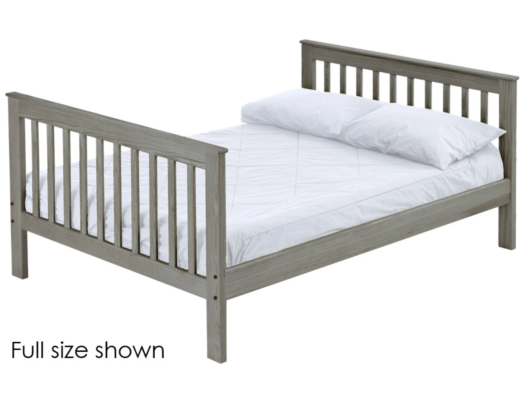 Mission Lower Bunk Bed, Queen, By Crate Designs. 4728