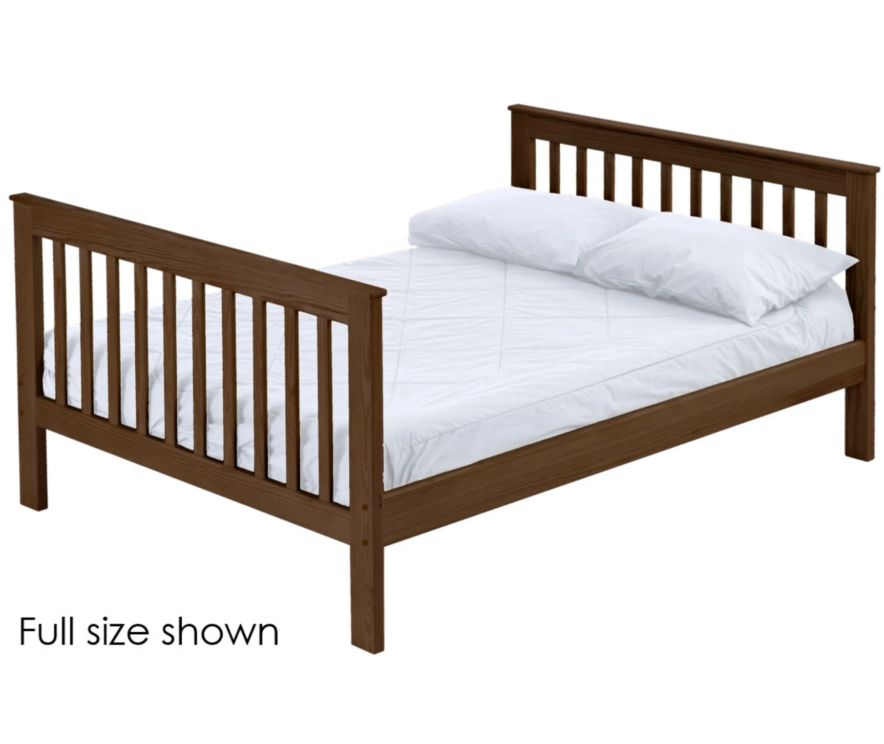 Mission Lower Bunk Bed, Queen, By Crate Designs. 4728