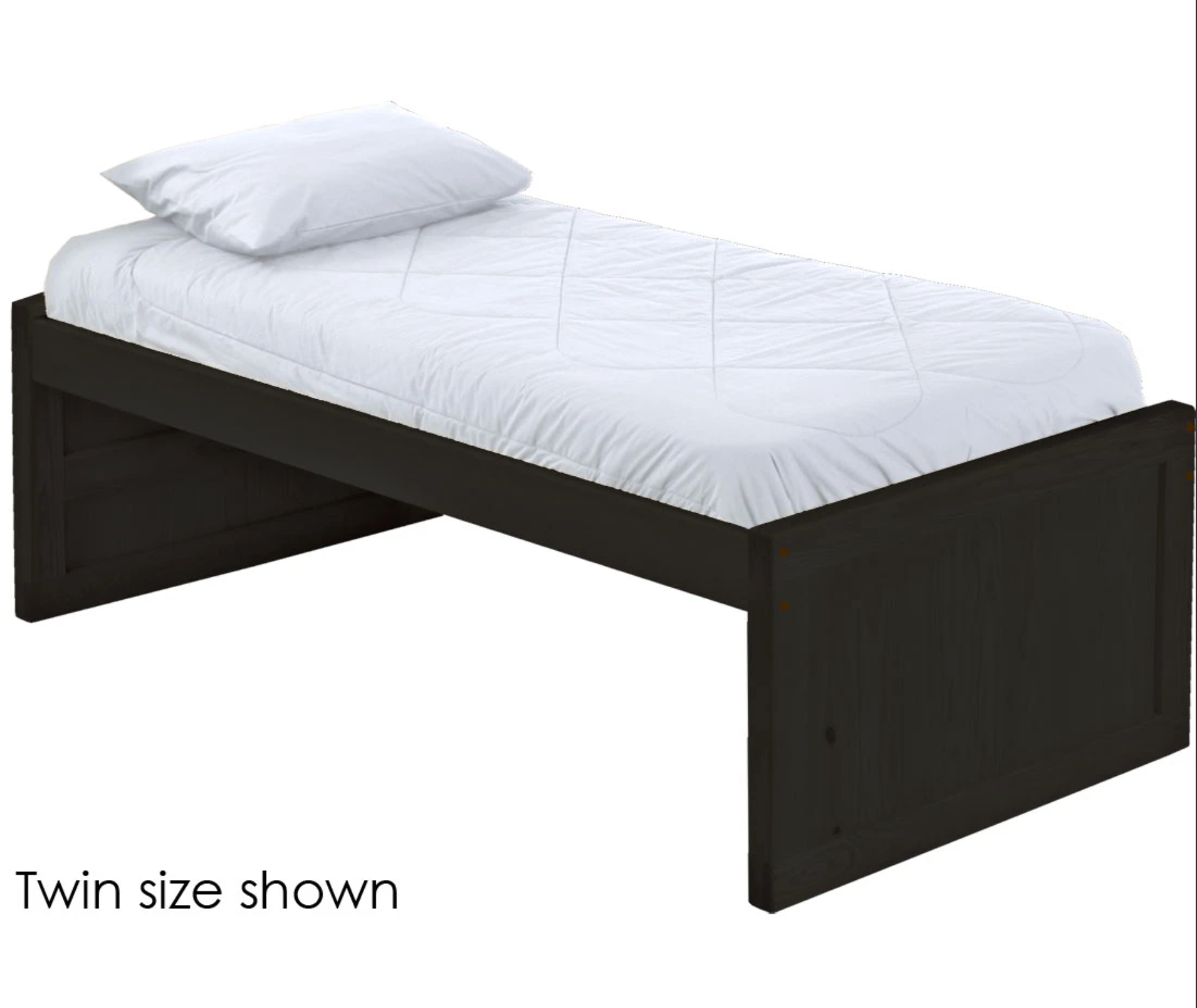 Captain's Bed, Low Profile, King, 26" Headboard and Footboard, By Crate Designs. 4610.
