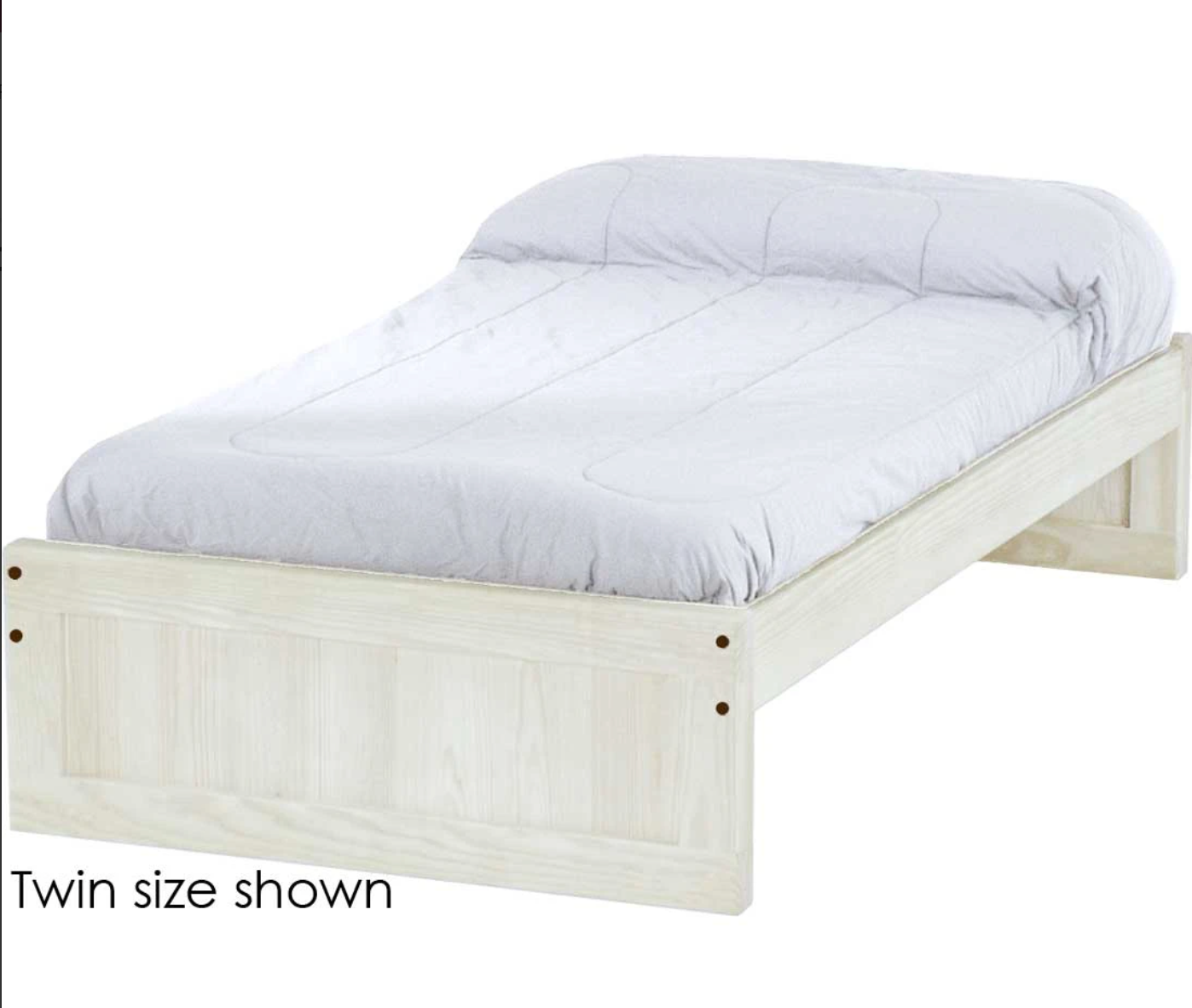 Panel Bed, Queen, King, 16" Headboard and Footboard, By Crate Designs. 4566, 4666