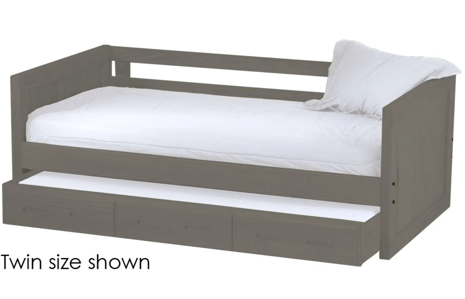 Panel Day Bed with Trundle, Full, By Crate Designs. 4417