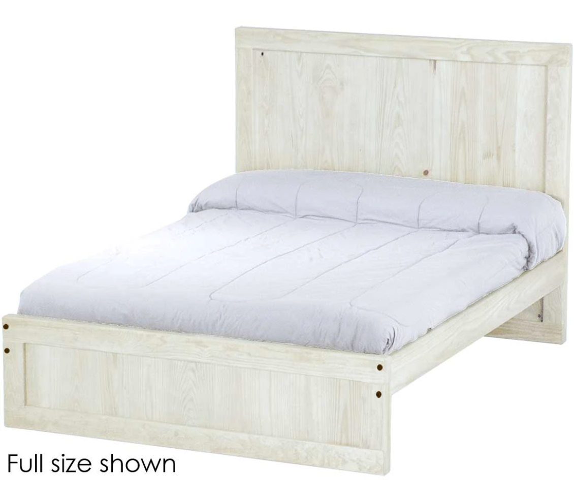 Panel Bed, Queen, 48" Headboard and 16" Footboard, By Crate Designs. 4586