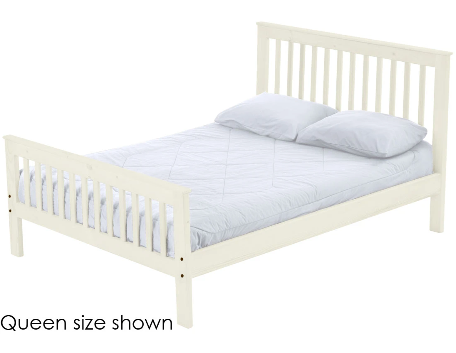 Mission Bed, Twin, 44" Headboard and 29" Footboard, By Crate Designs. 4749