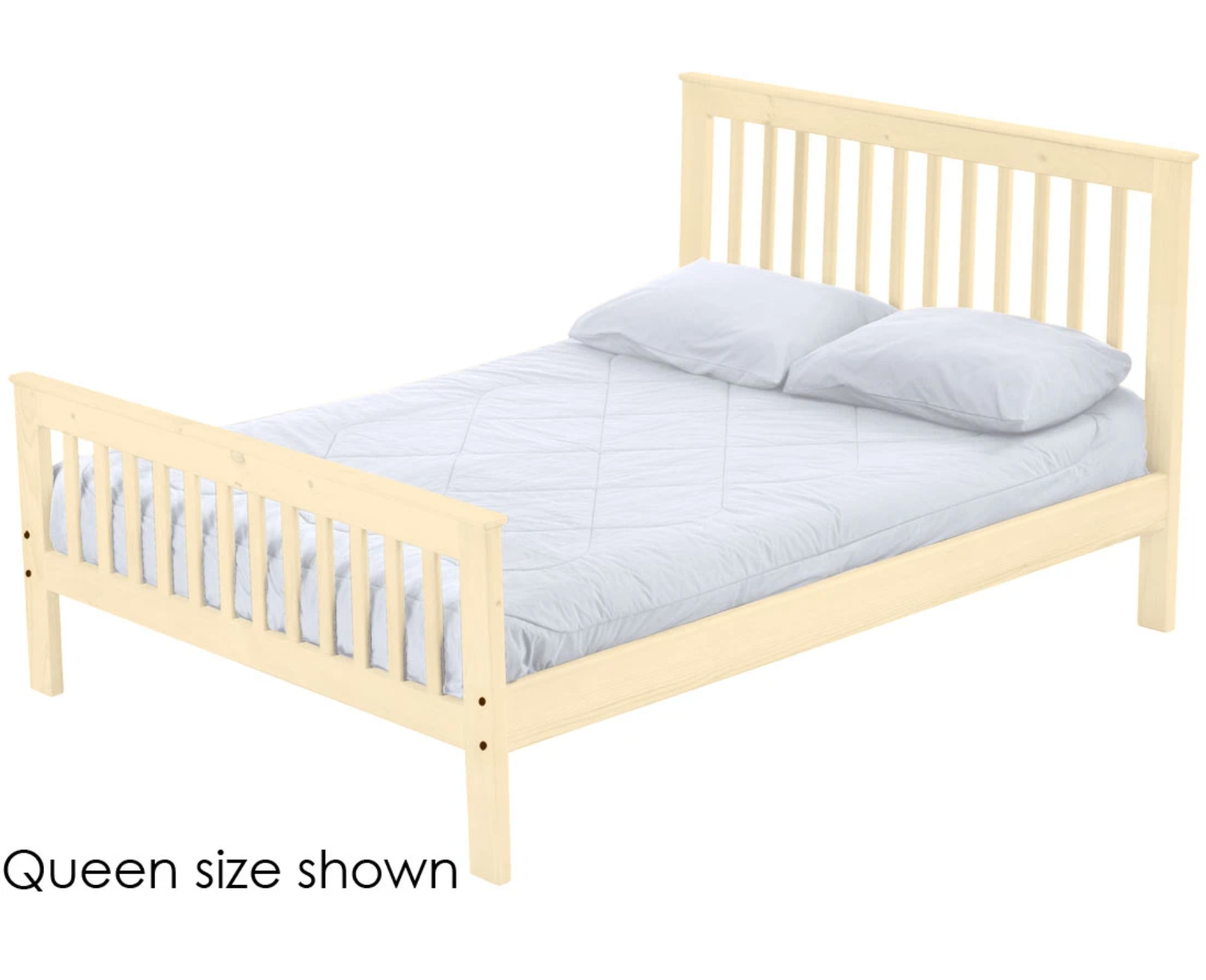 Mission Bed, Twin, 44" Headboard and 29" Footboard, By Crate Designs. 4749