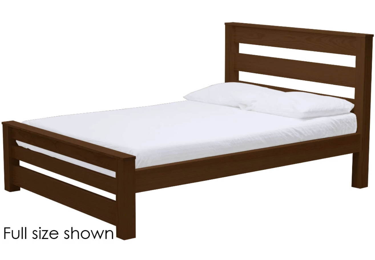 TimberFrame Bed, Twin, 43" Headboard and 18" Footboard, By Crate Designs. 43928