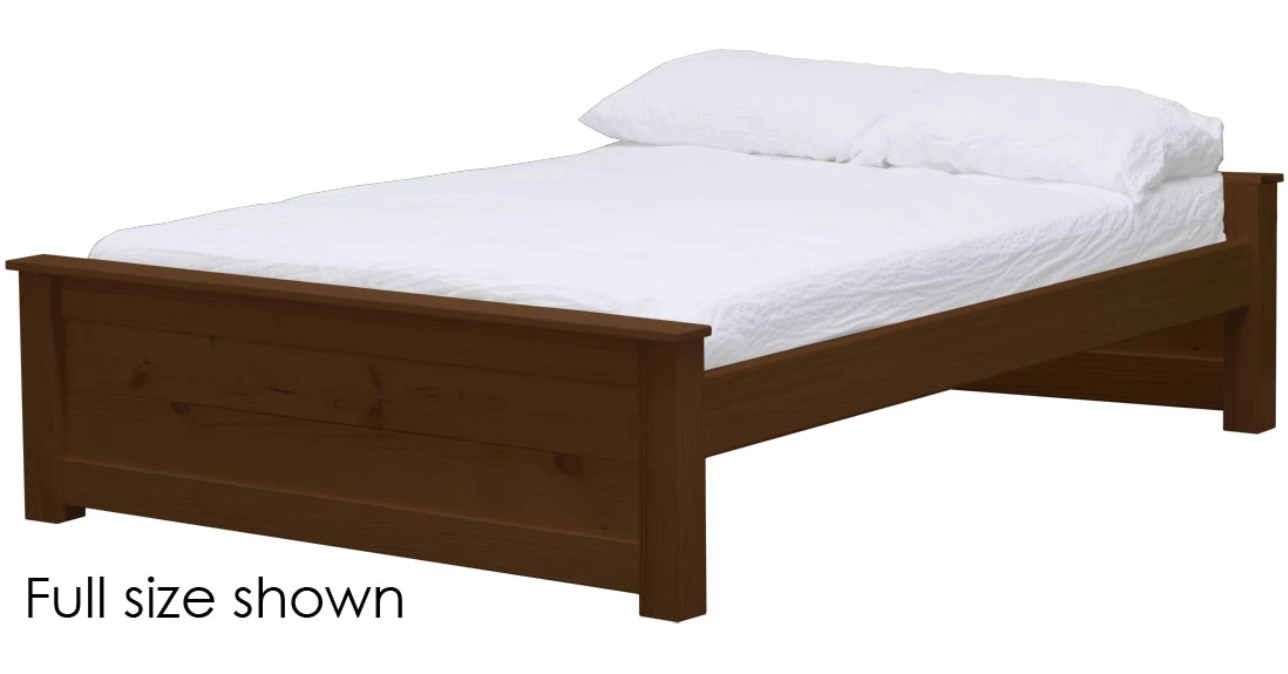 HarvestRoots Bed, Queen, 19" Headboard and Footboard, By Crate Designs. 45599
