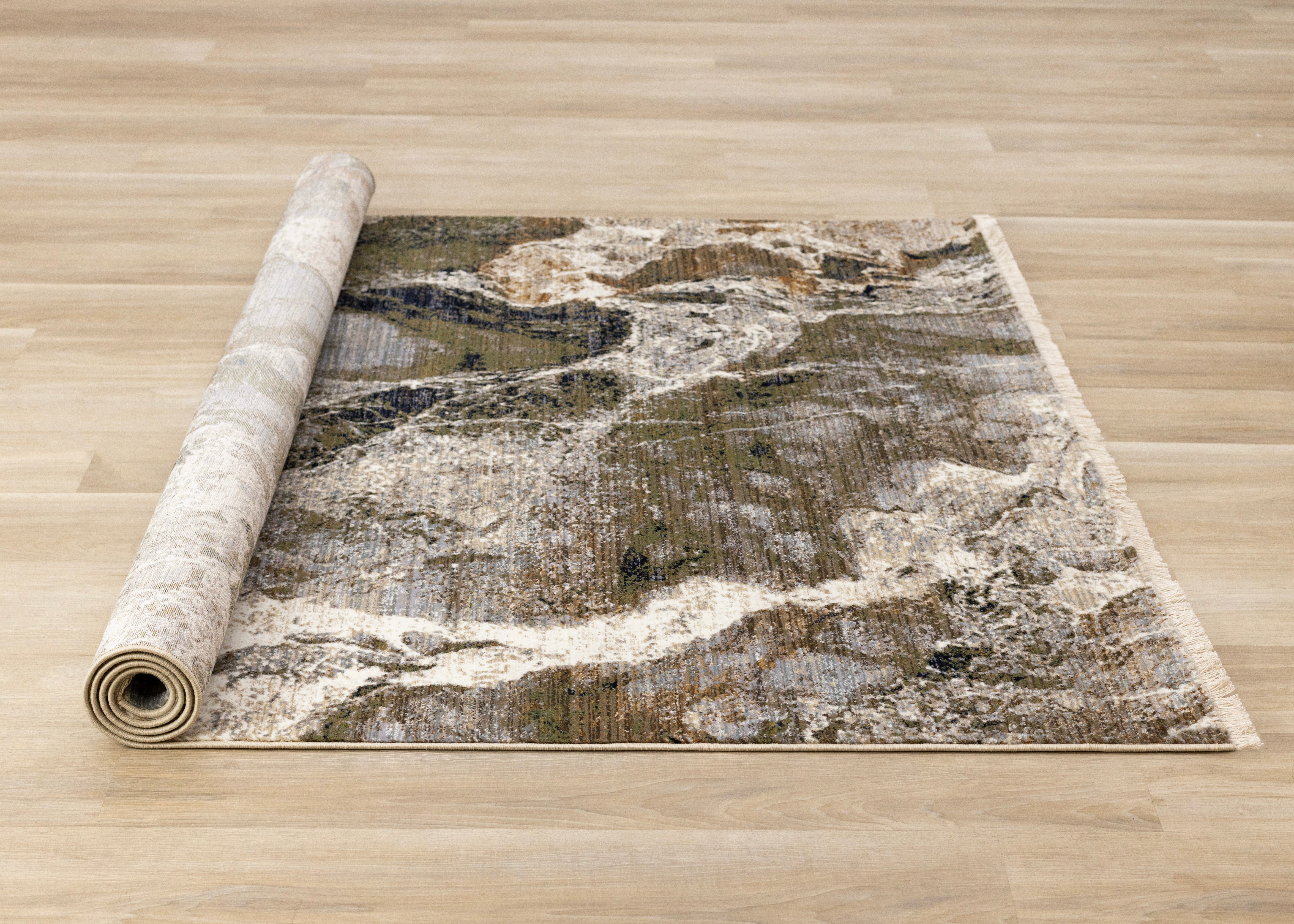 Serene Multi Distressed Marble Rug