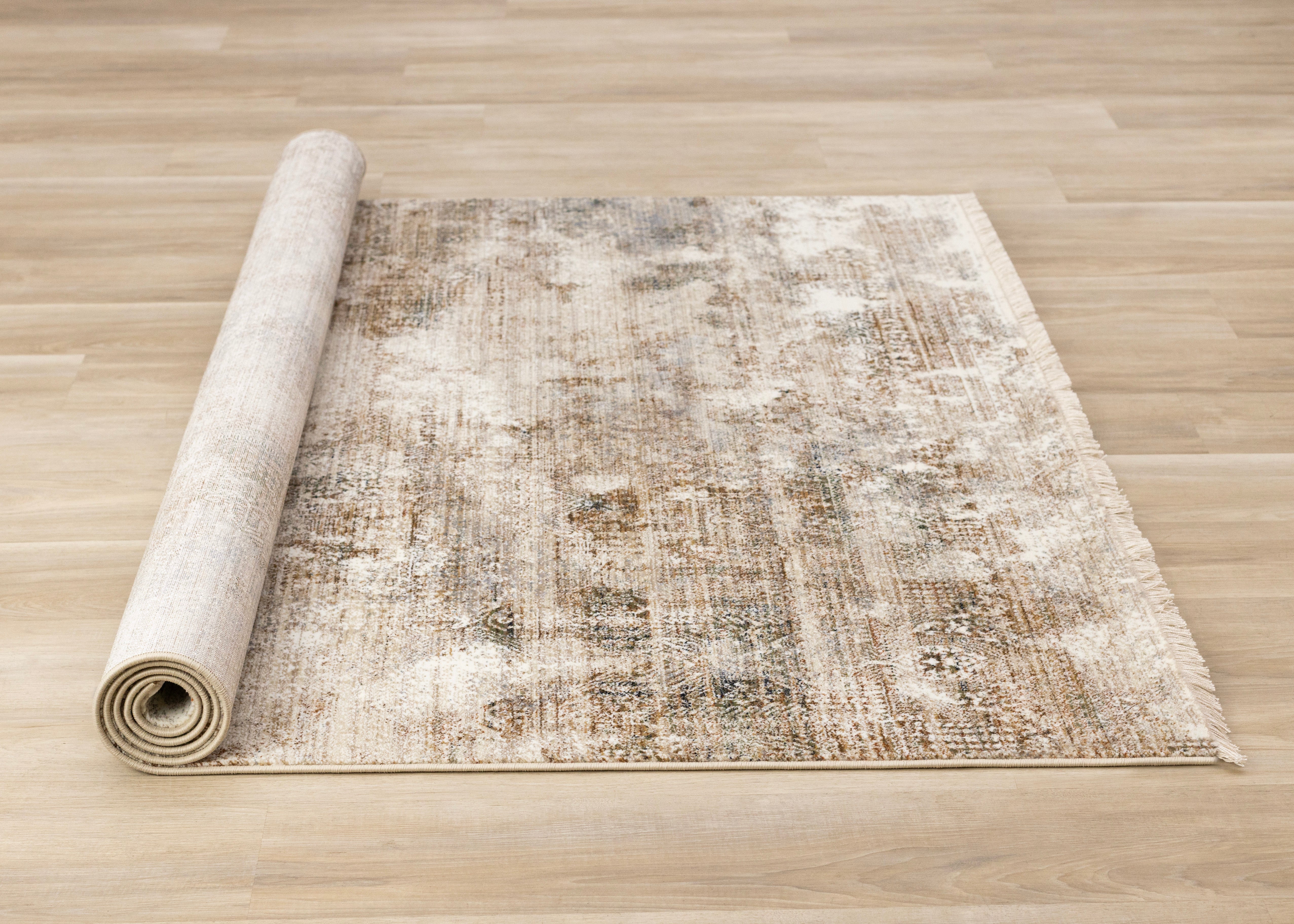 Serene Multi Distressed Faded Southwestern Pattern Rug