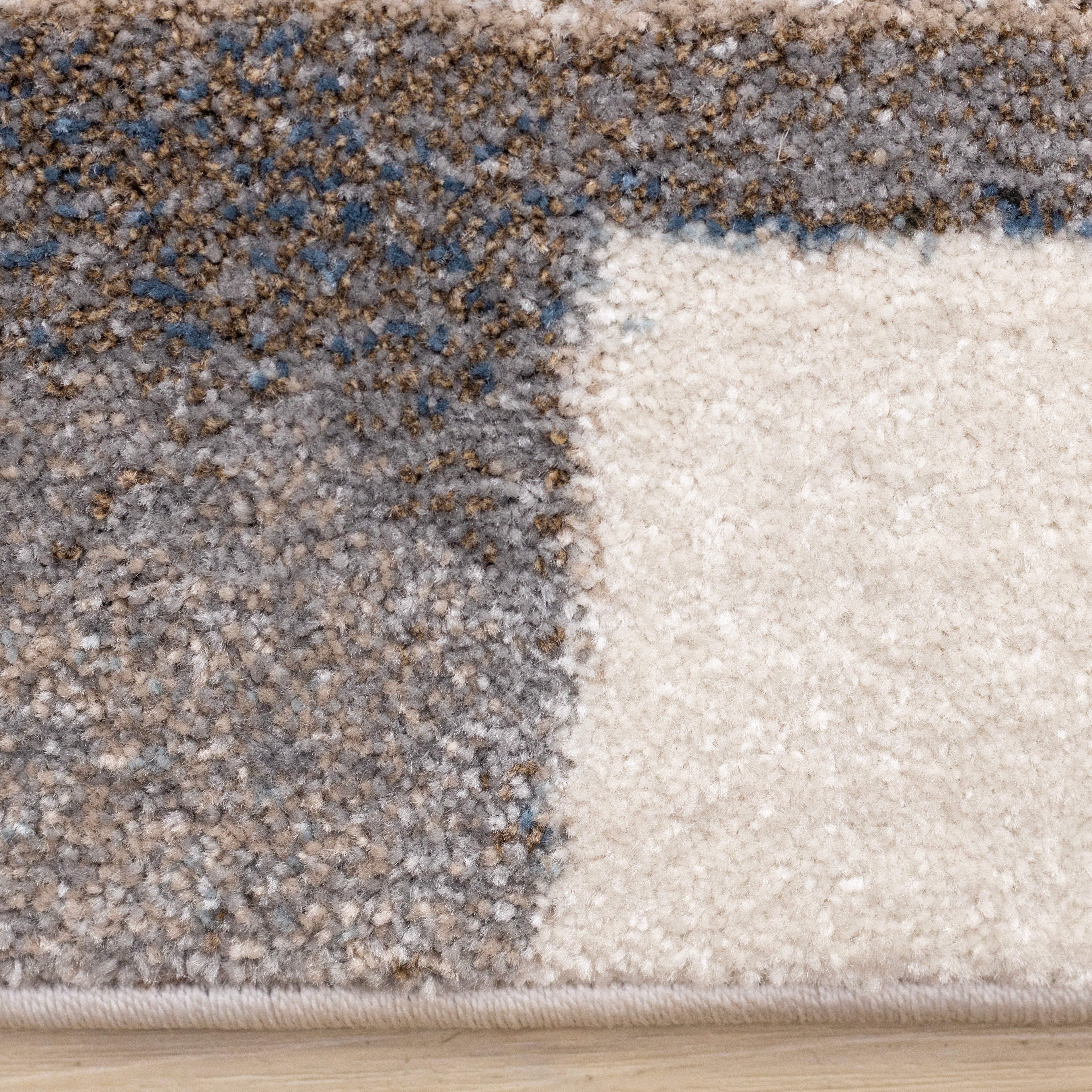 Shade White Black Taupe Brown Modern Design Rug